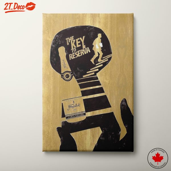 Stylized Wine Key Art for Home Decor