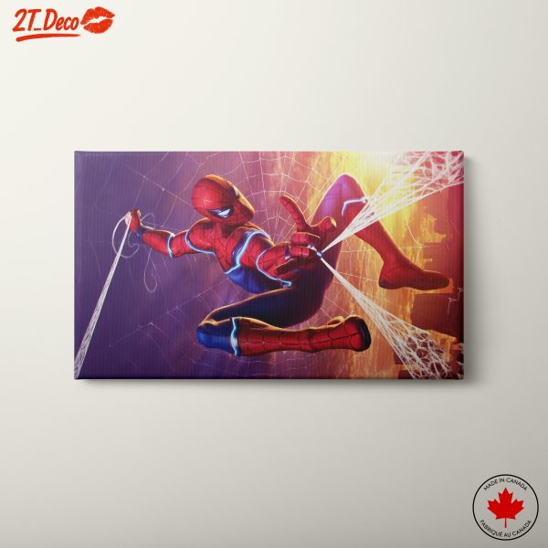 Dynamic Spider-Man Action Scene Art