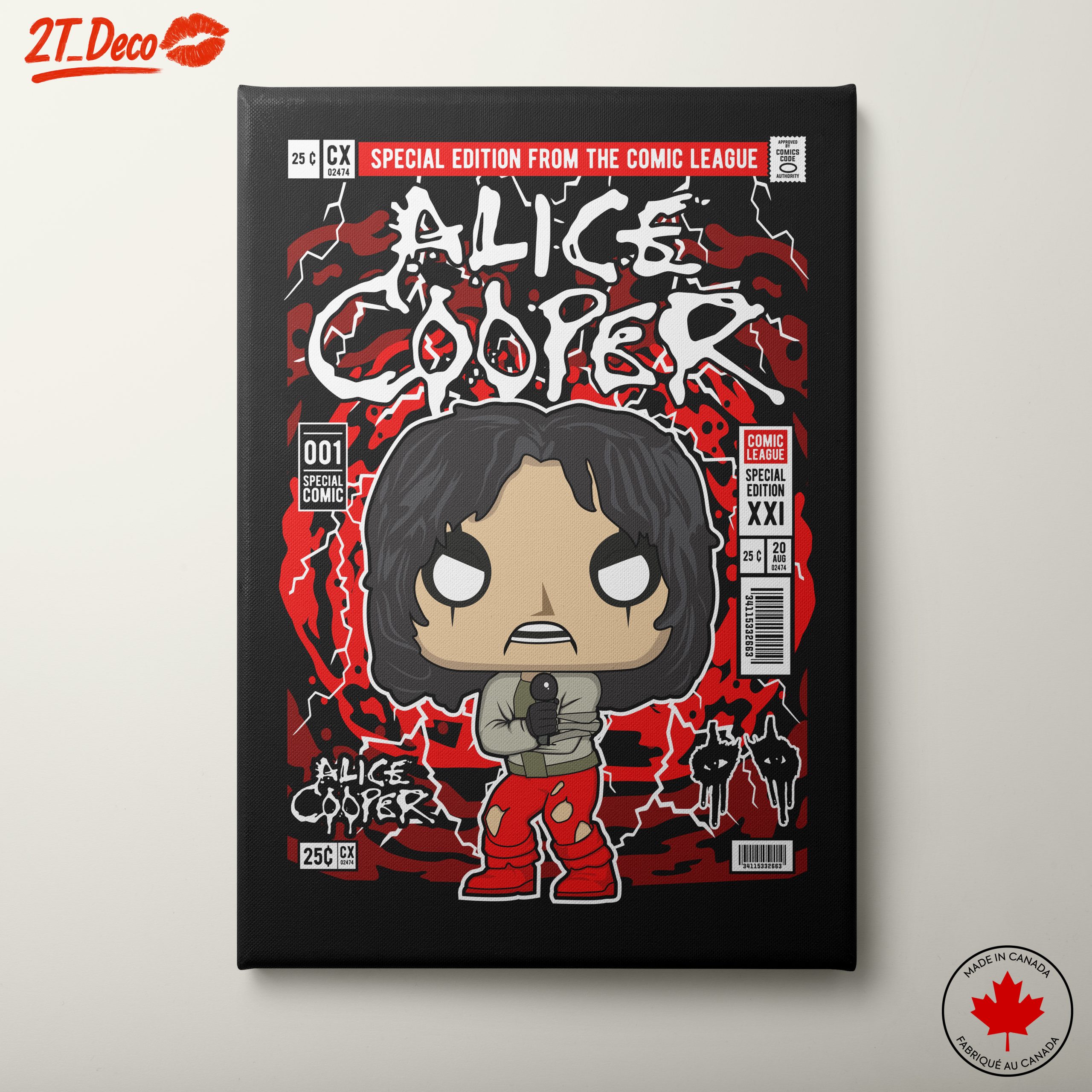 Stylized Alice Cooper Funko Art