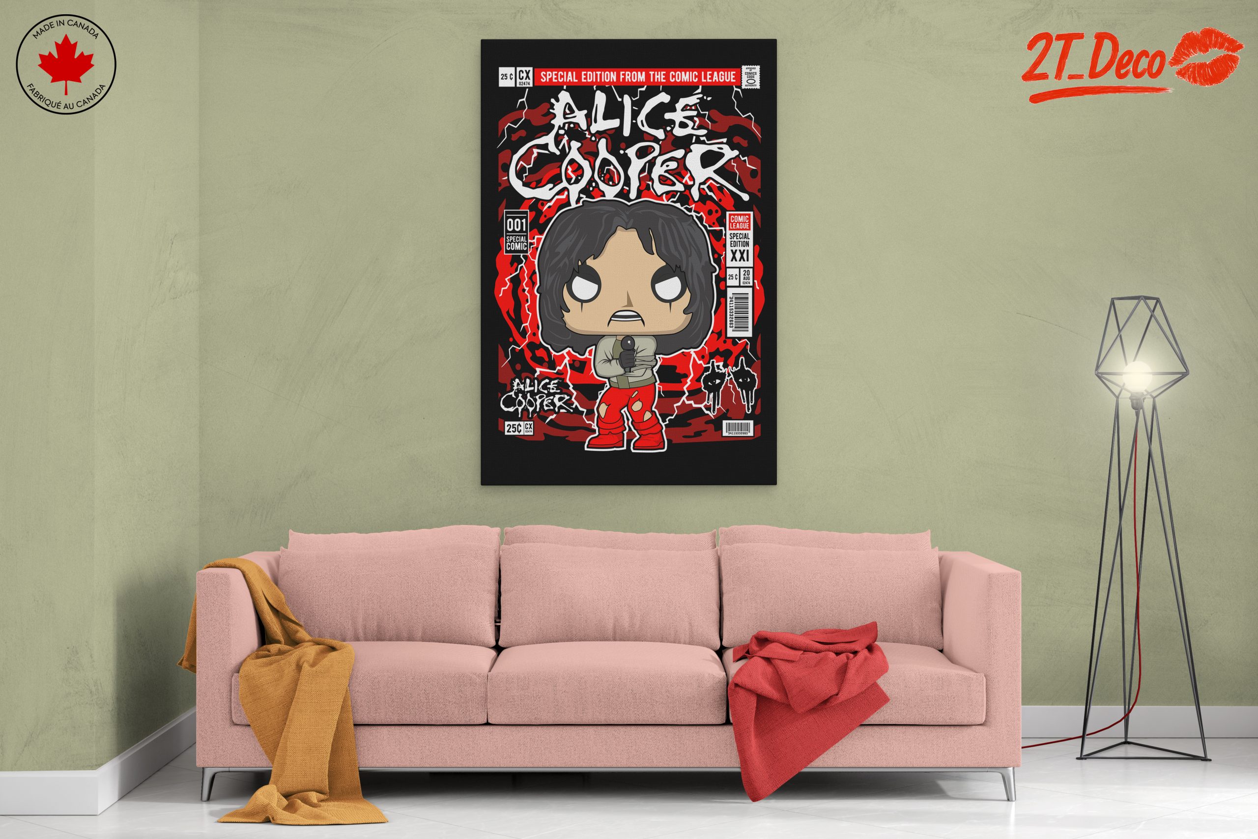 Stylized Alice Cooper Funko Art - Image 2
