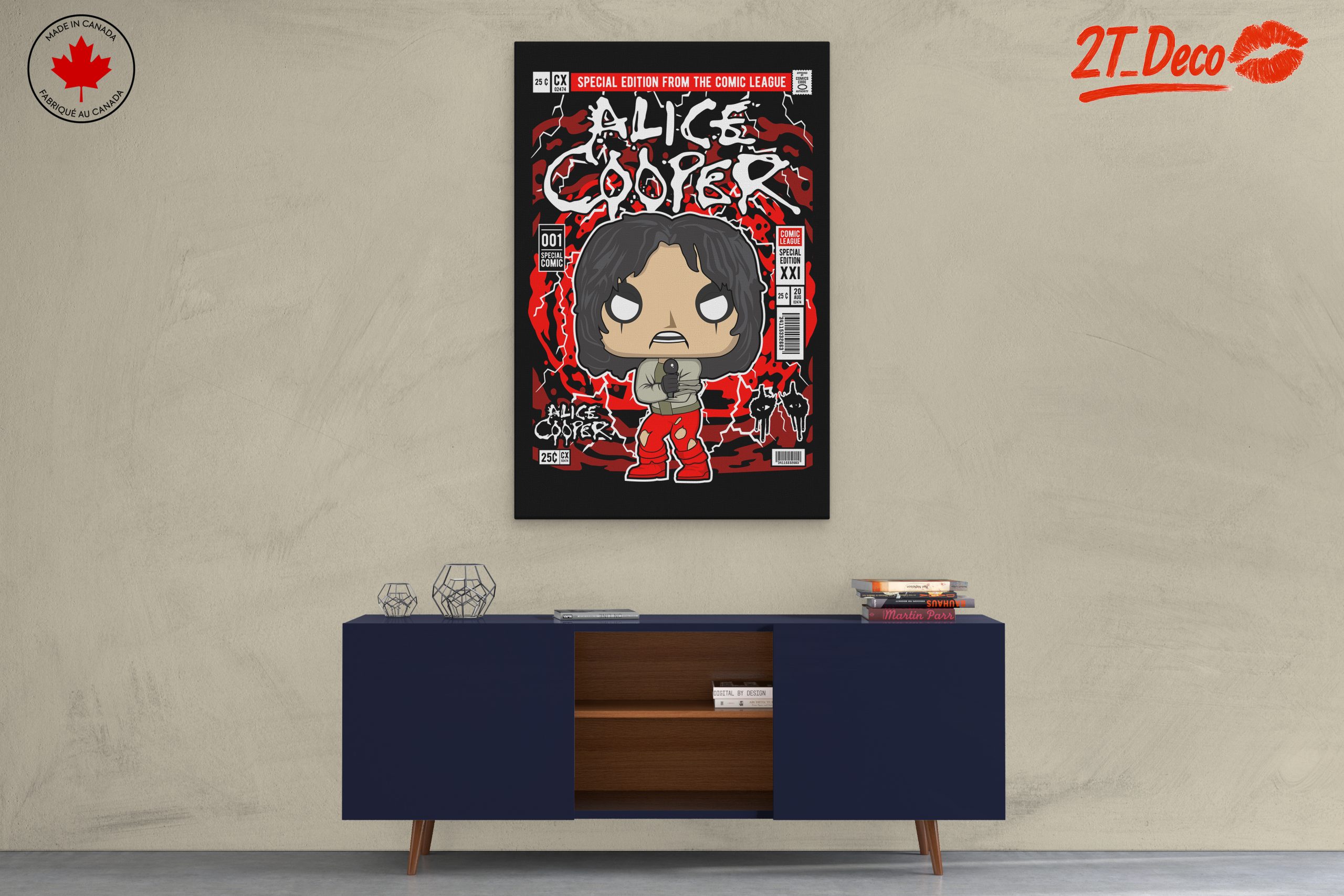 Stylized Alice Cooper Funko Art - Image 3