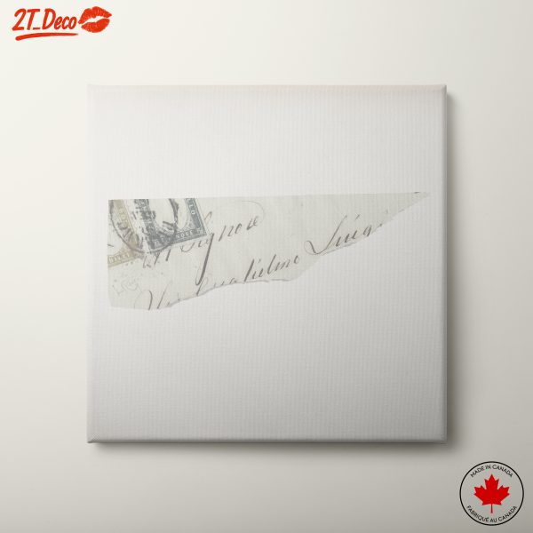Unique Letter Art Design with Vintage Stamps
