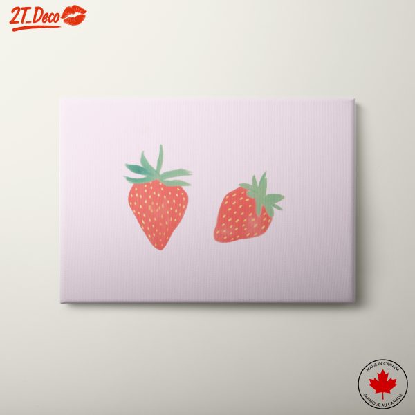 Stylized Strawberries Abstract Food Art