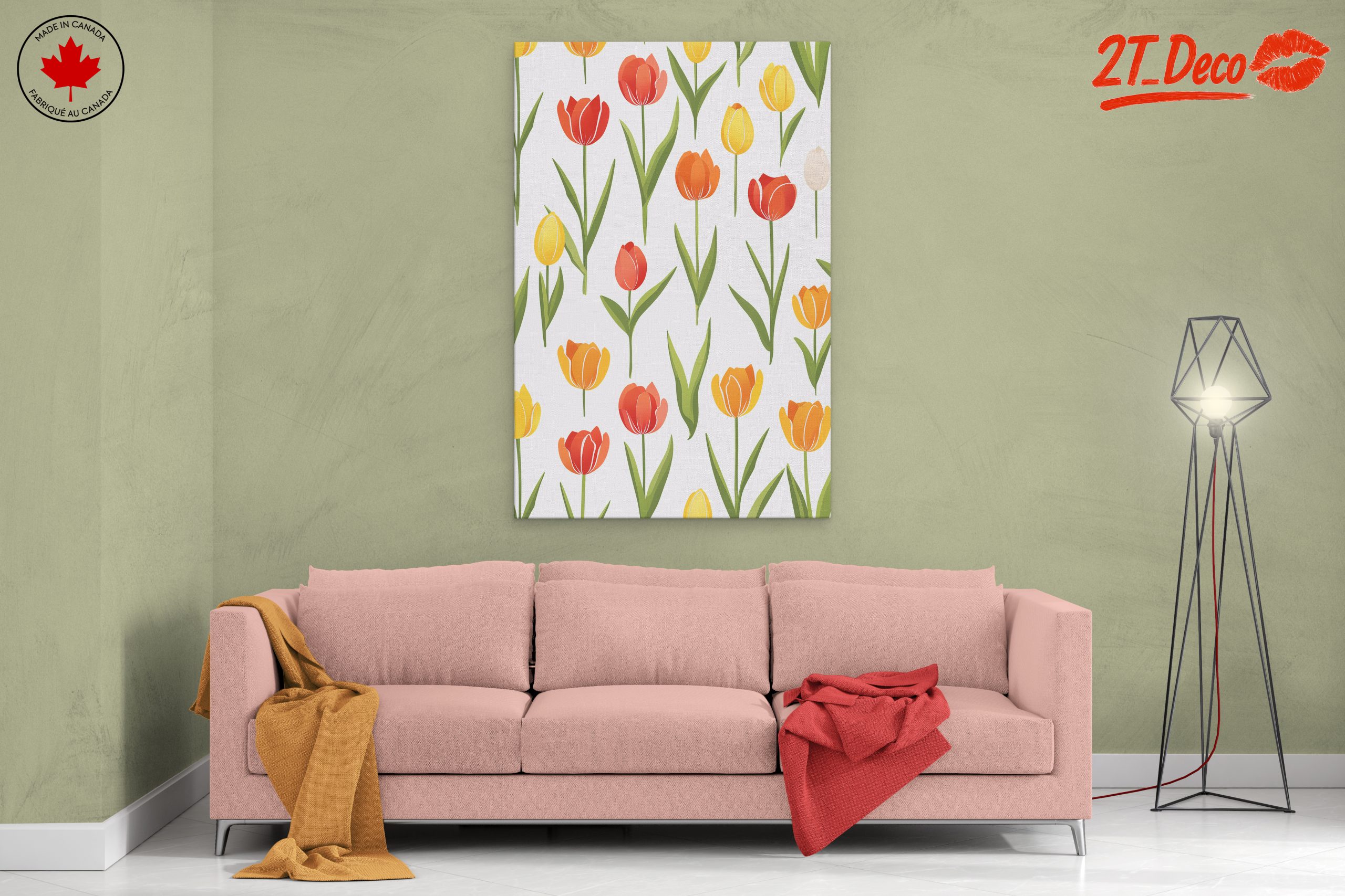 Colorful Tulip Floral Design - Image 2