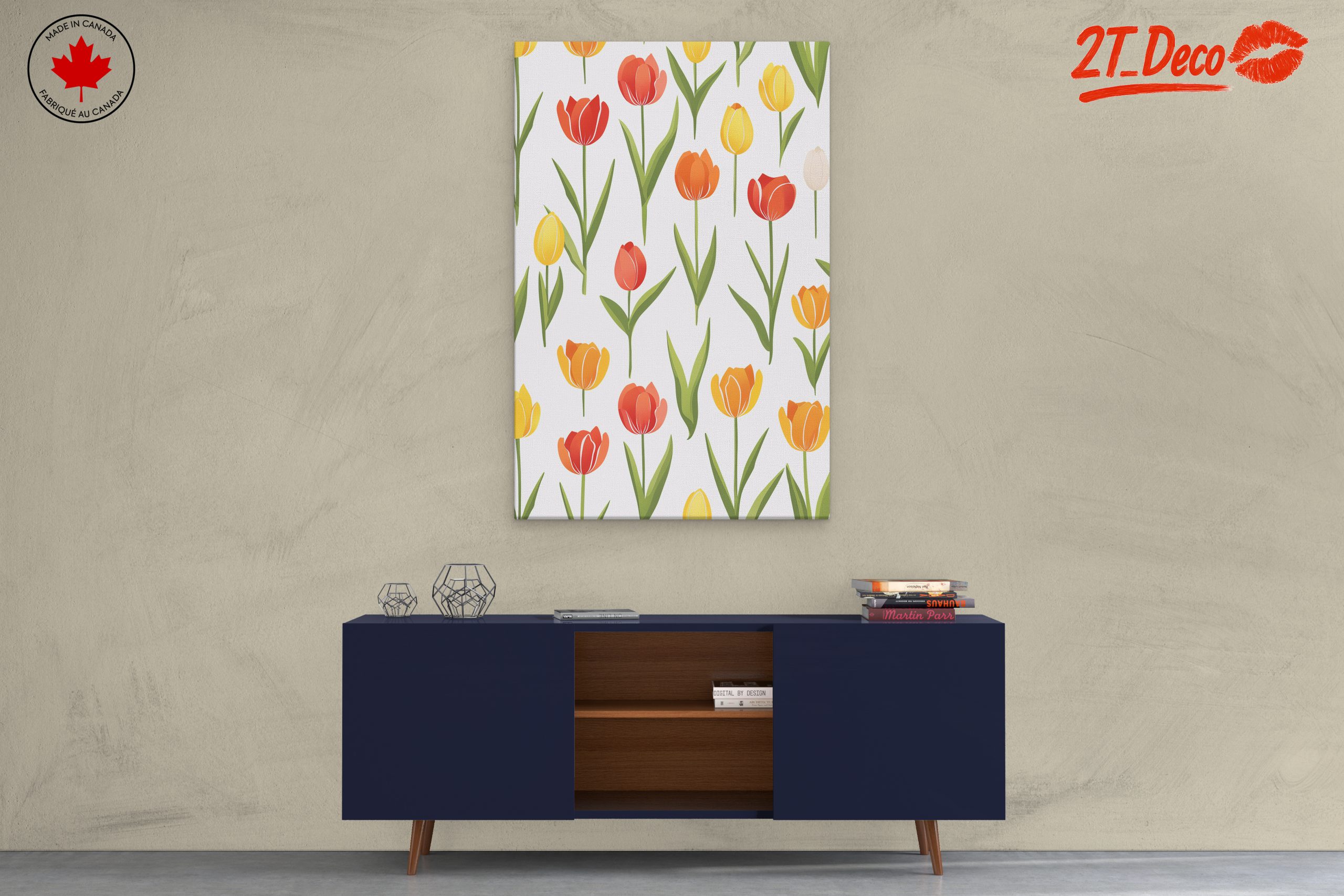 Colorful Tulip Floral Design - Image 3