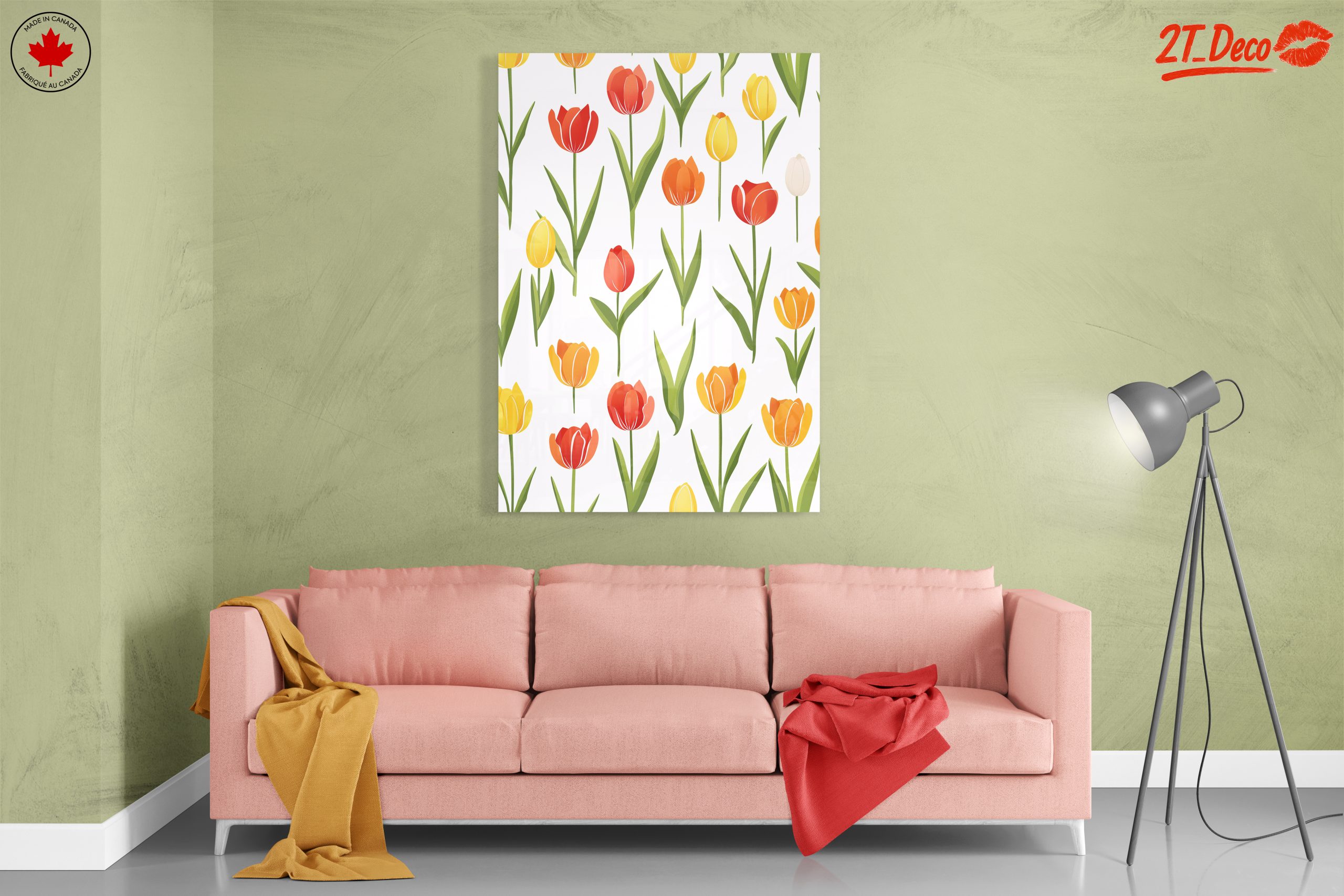 Colorful Tulip Floral Design - Image 7