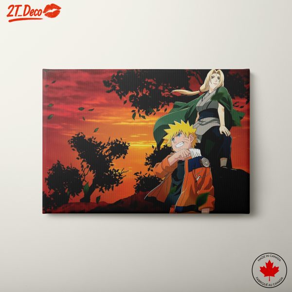 Naruto Anime Art with Dramatic Sunset