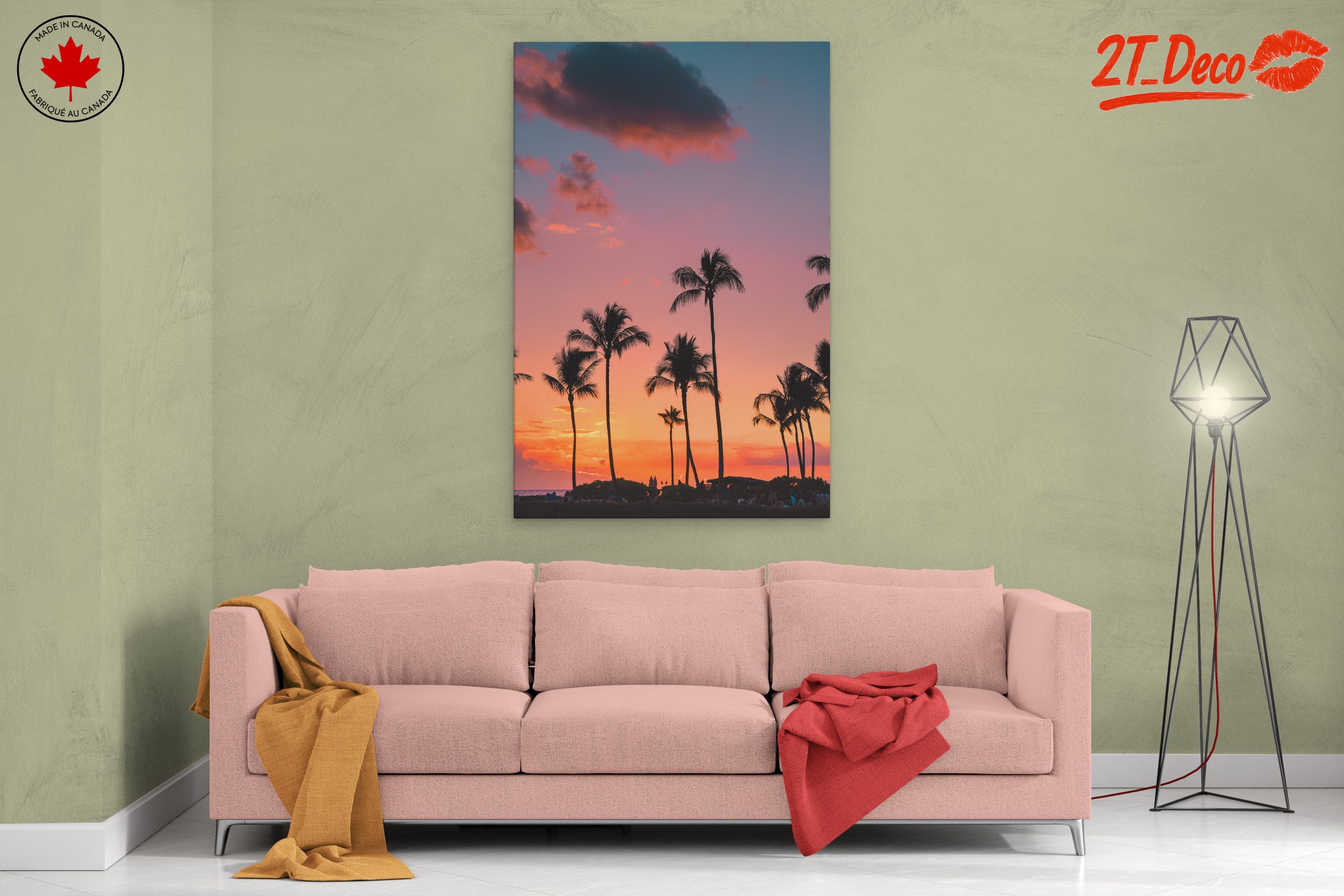 Tropical Sunset with Palm Trees - Image 2