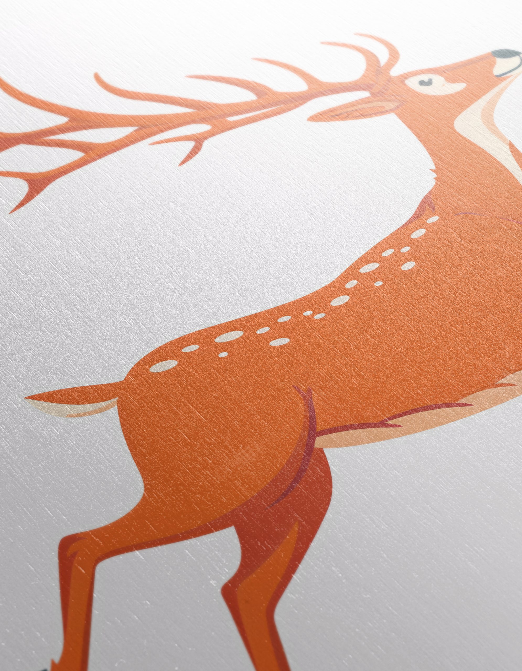 Whimsical Illustration of a Running Deer - Image 12