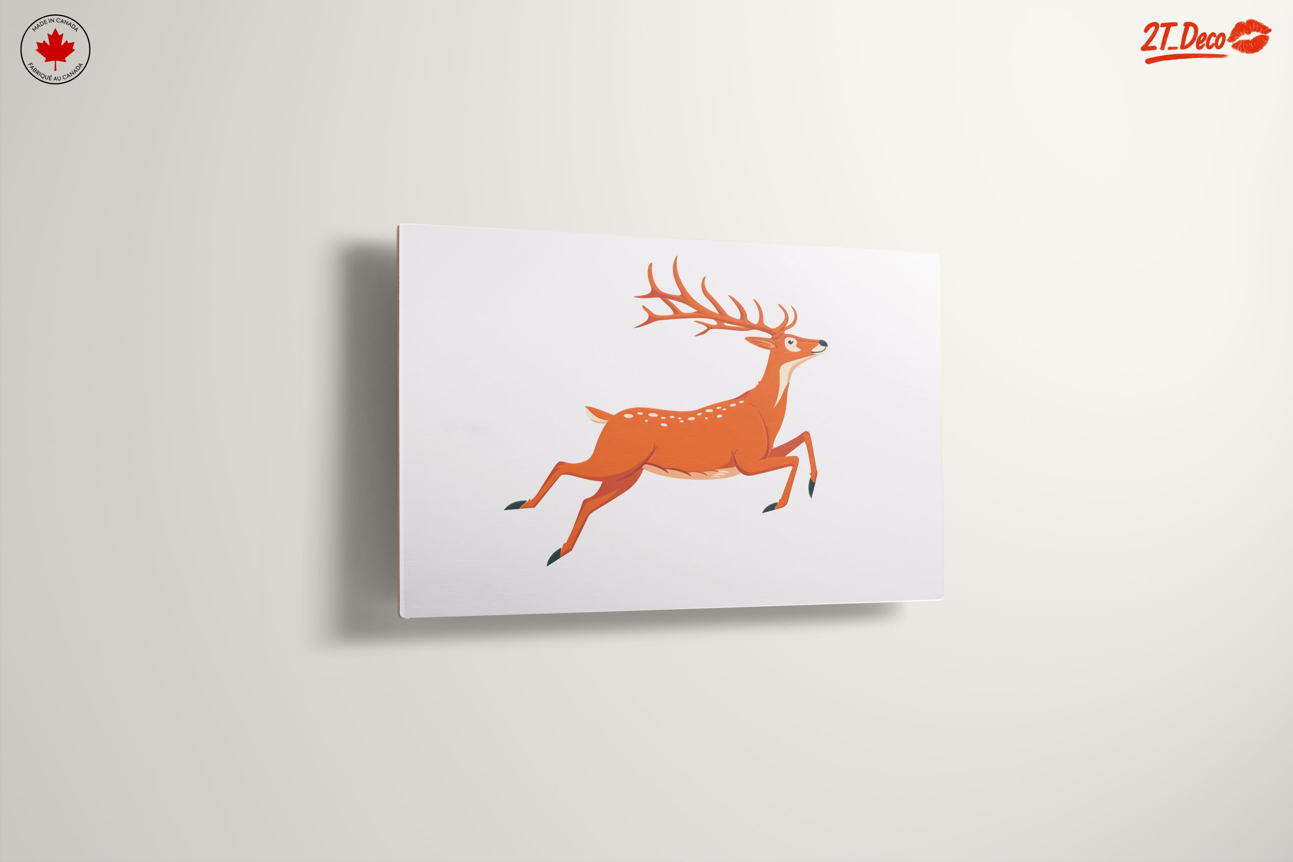 Whimsical Illustration of a Running Deer - Image 13