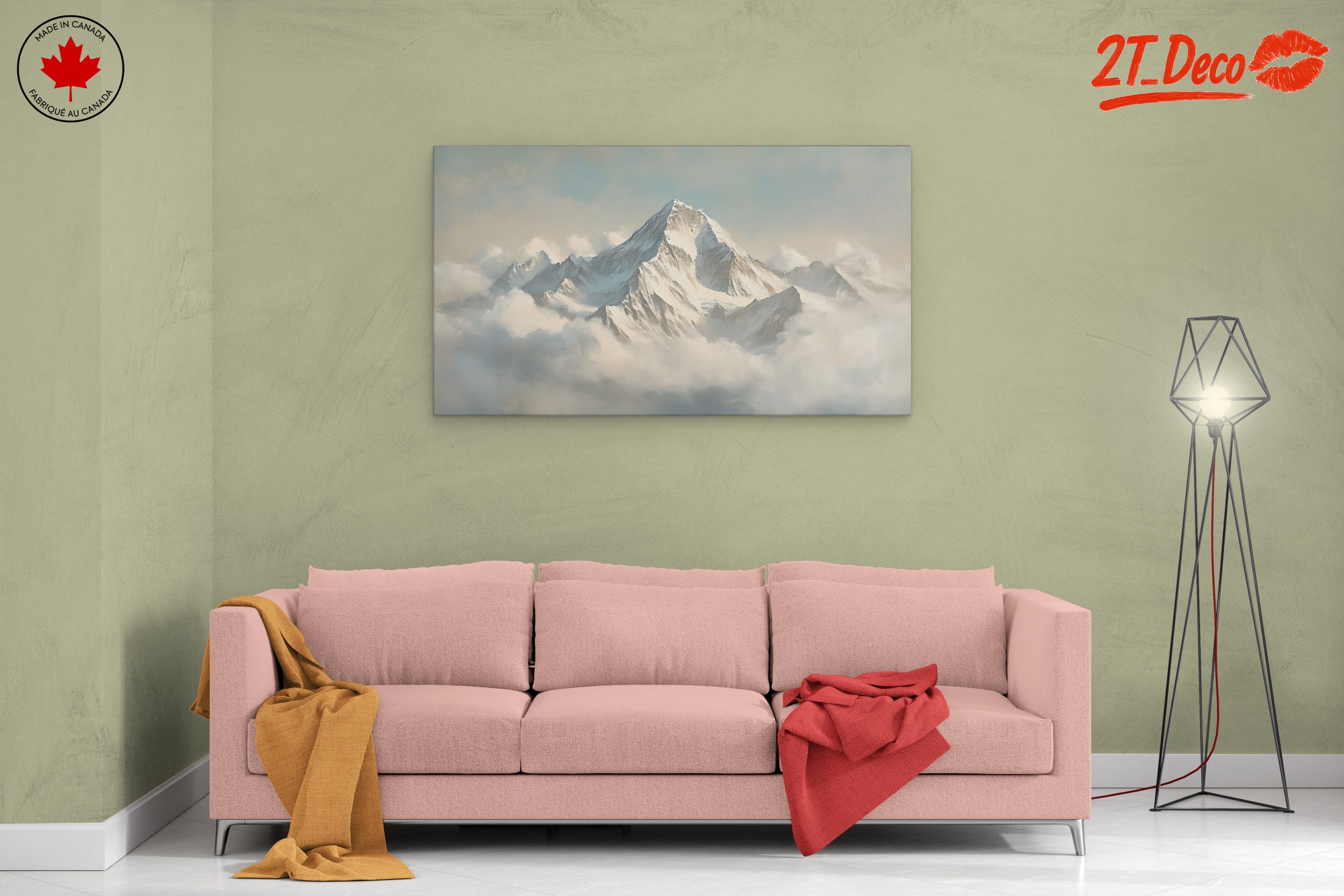 Majestic Mountain Landscape in Clouds - Image 2