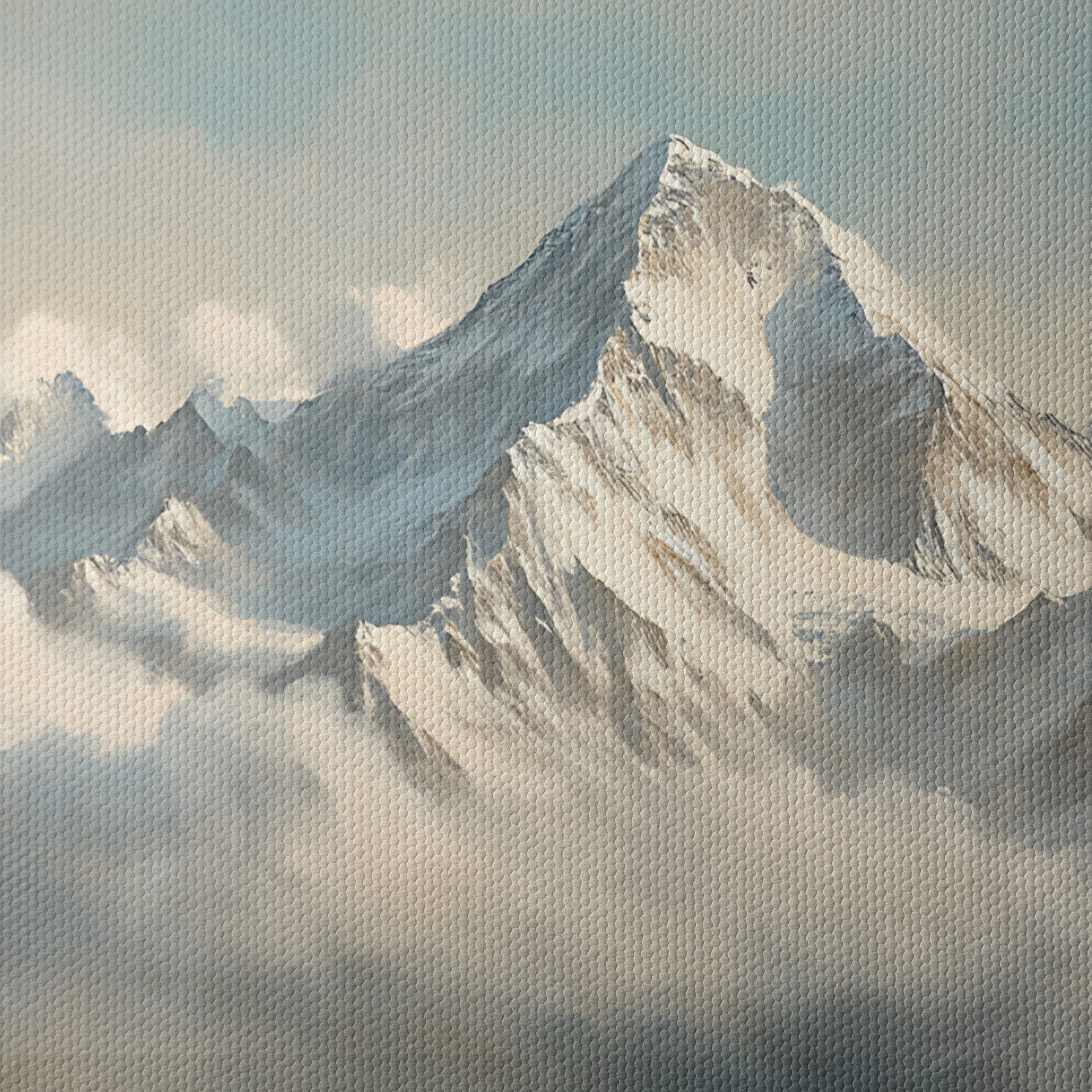 Majestic Mountain Landscape in Clouds - Image 4