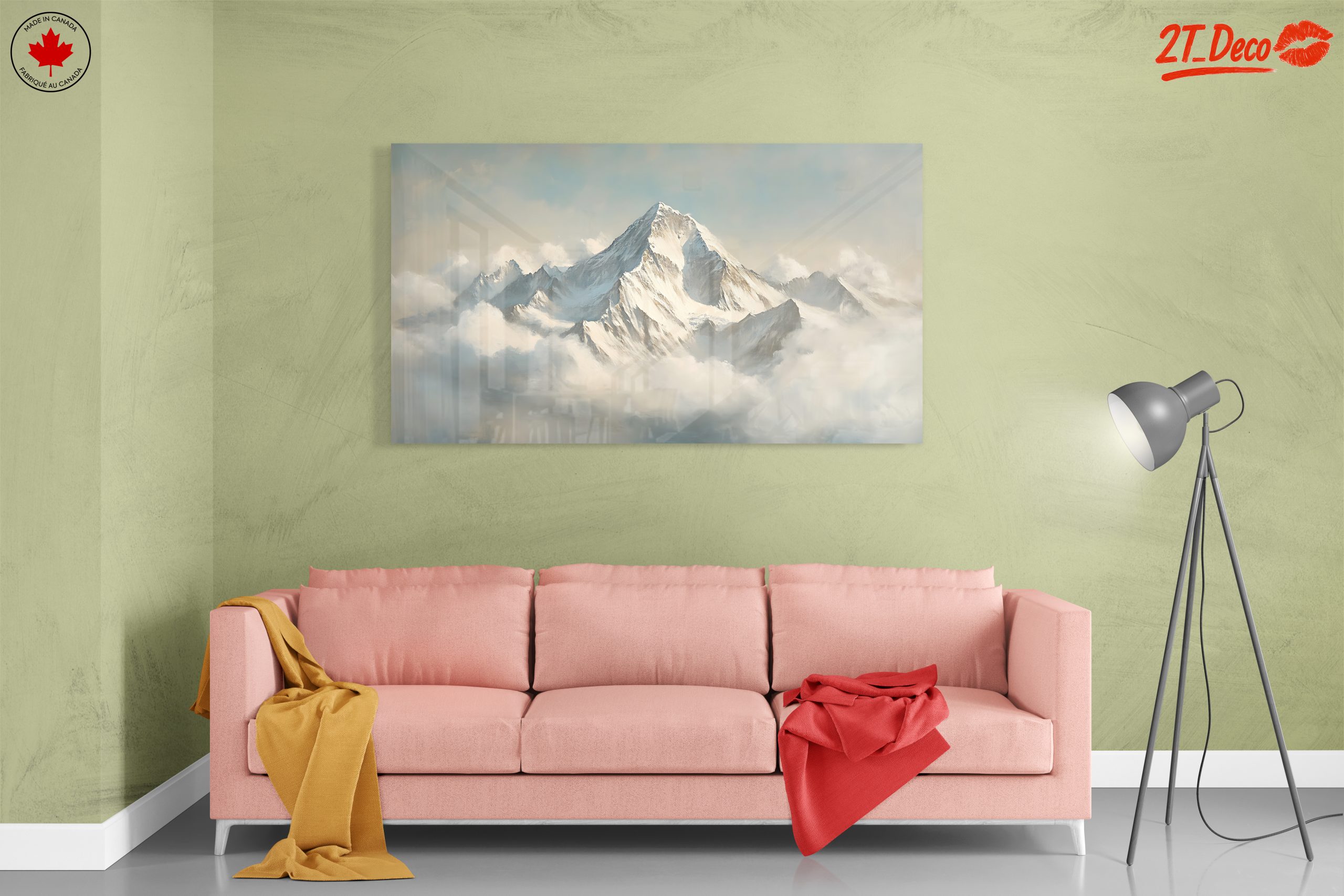Majestic Mountain Landscape in Clouds - Image 7