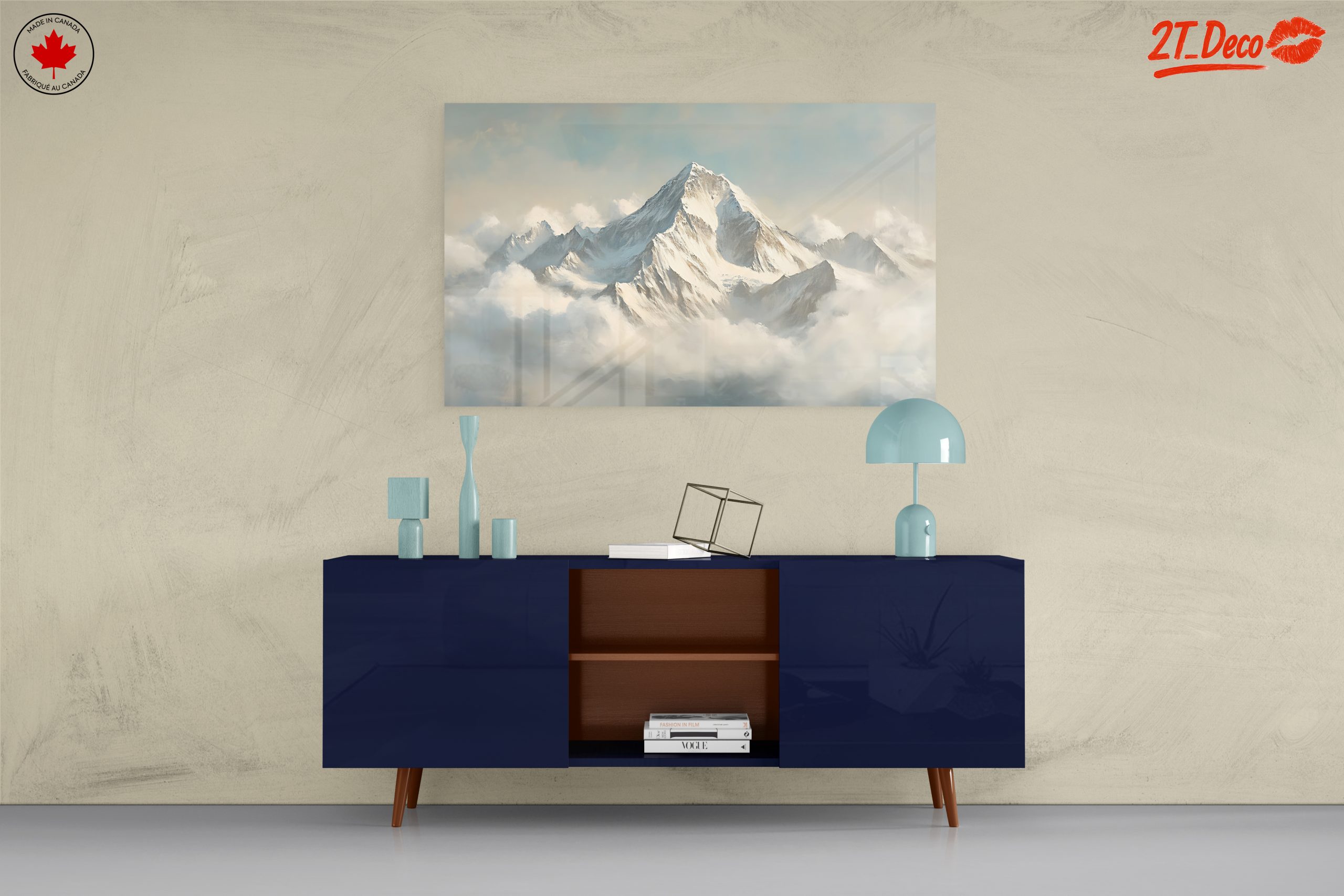 Majestic Mountain Landscape in Clouds - Image 8