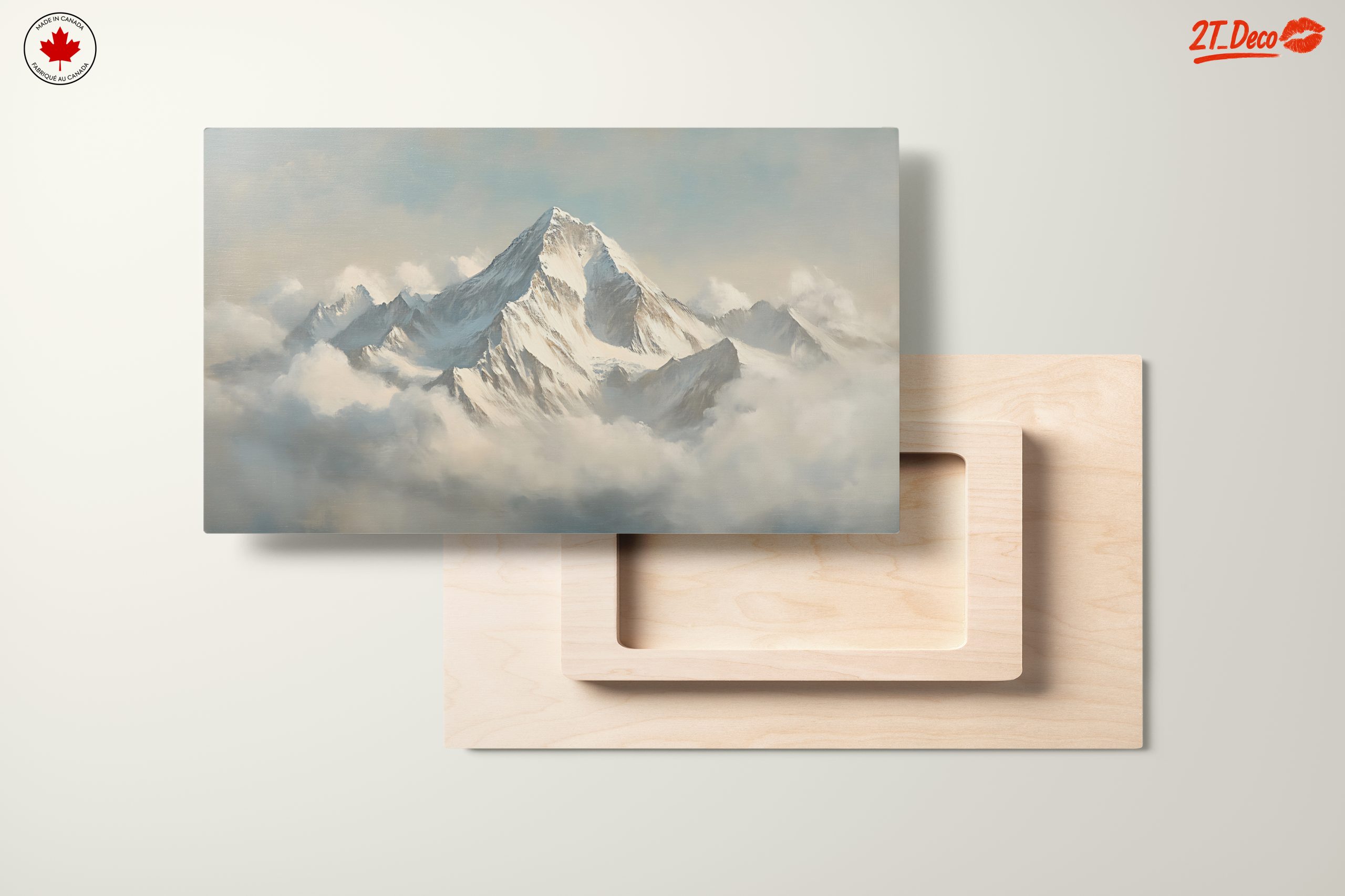 Majestic Mountain Landscape in Clouds - Image 11