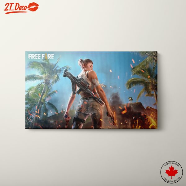 Dynamic Free Fire Game Character Art