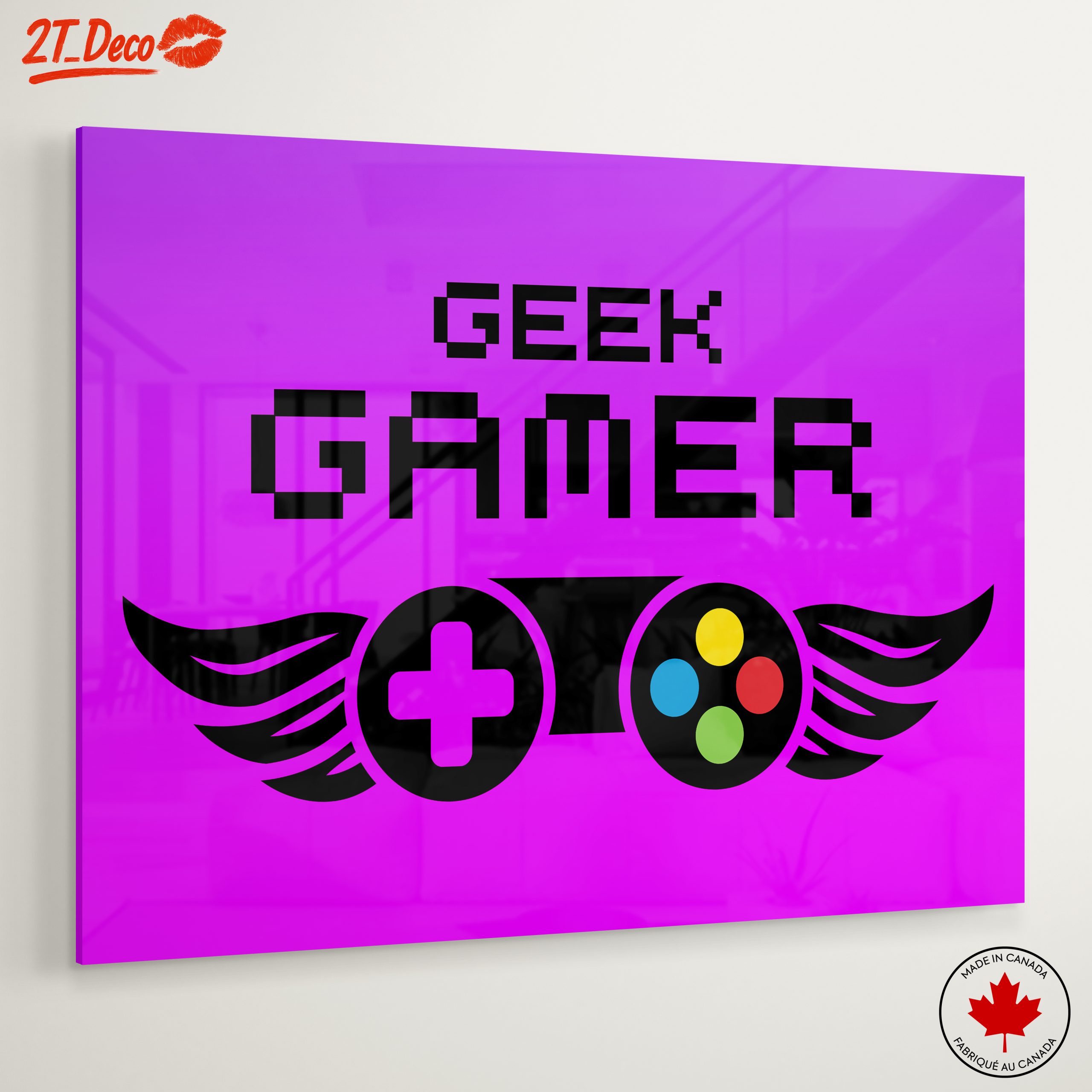 Geek Gamer Art with Colorful Controller - Image 6