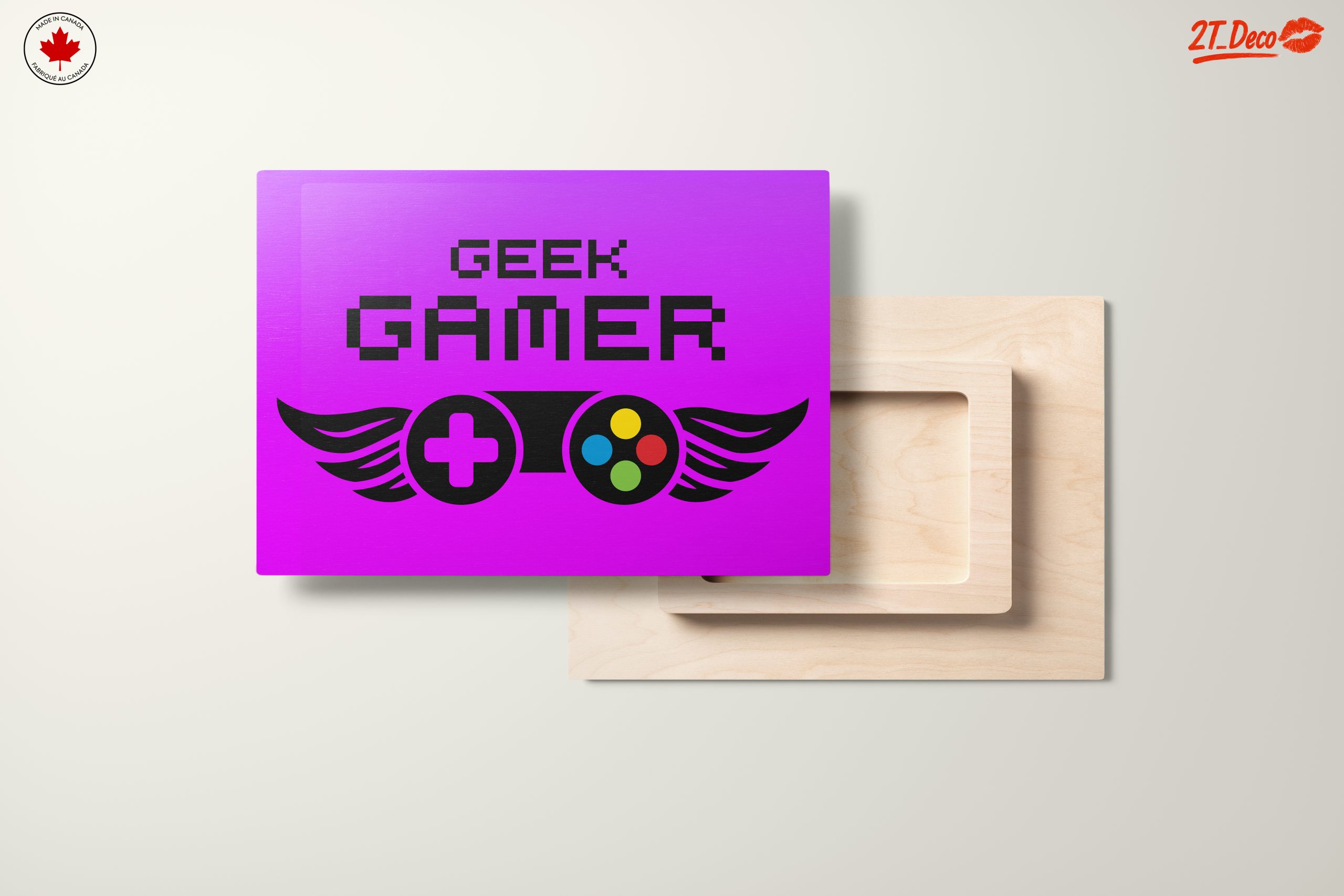 Geek Gamer Art with Colorful Controller - Image 11