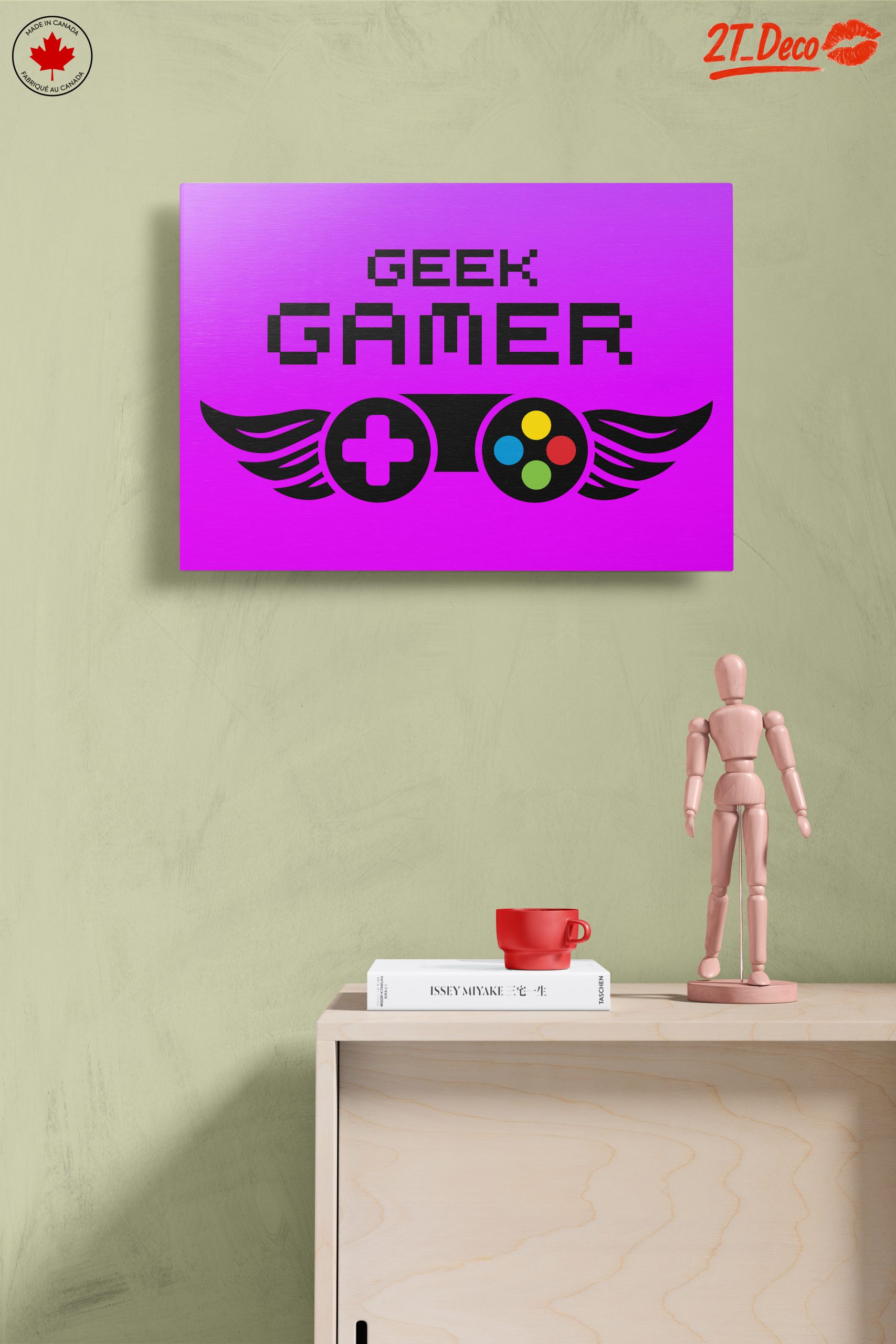Geek Gamer Art with Colorful Controller - Image 14