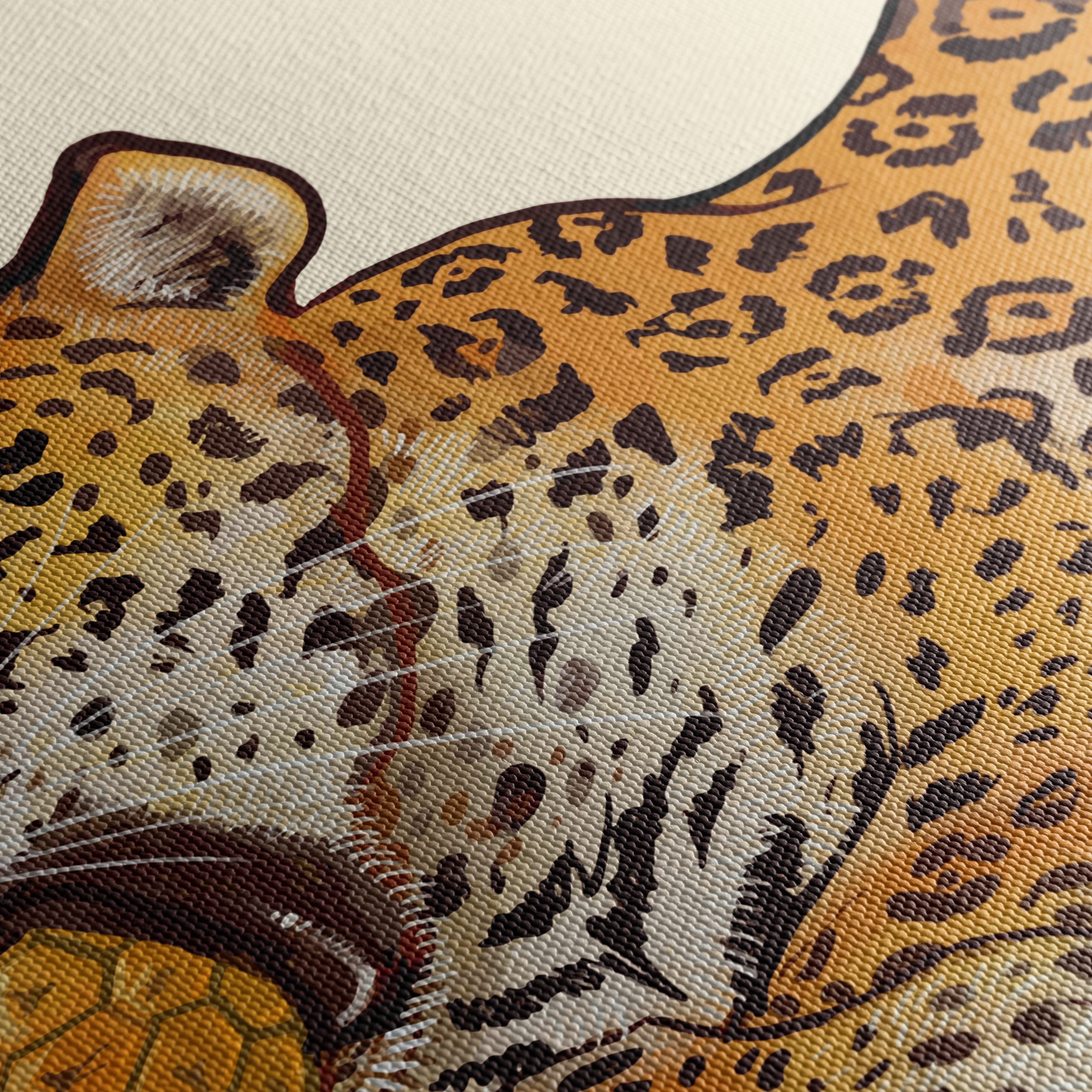 Leopard With Pineapple Illustration - Image 5