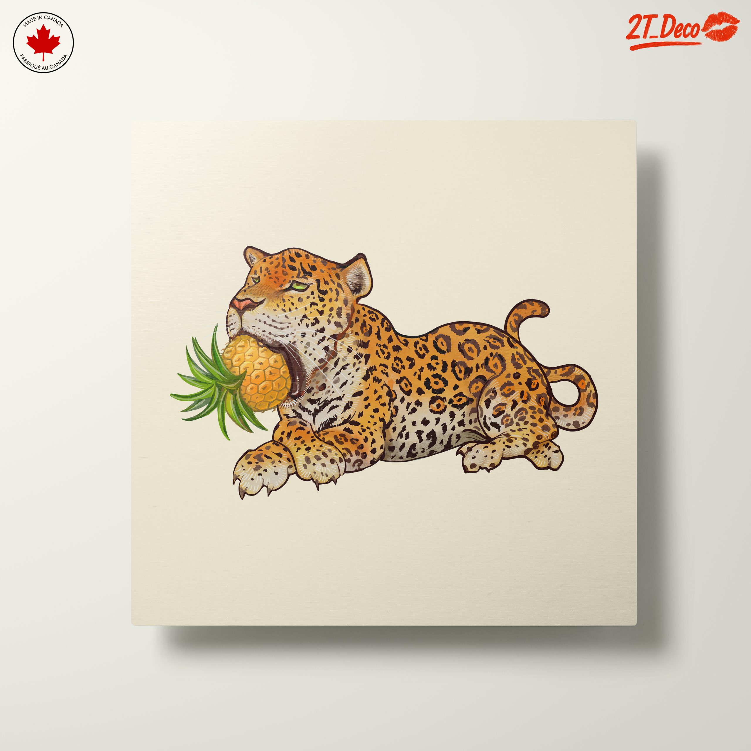 Leopard With Pineapple Illustration - Image 10