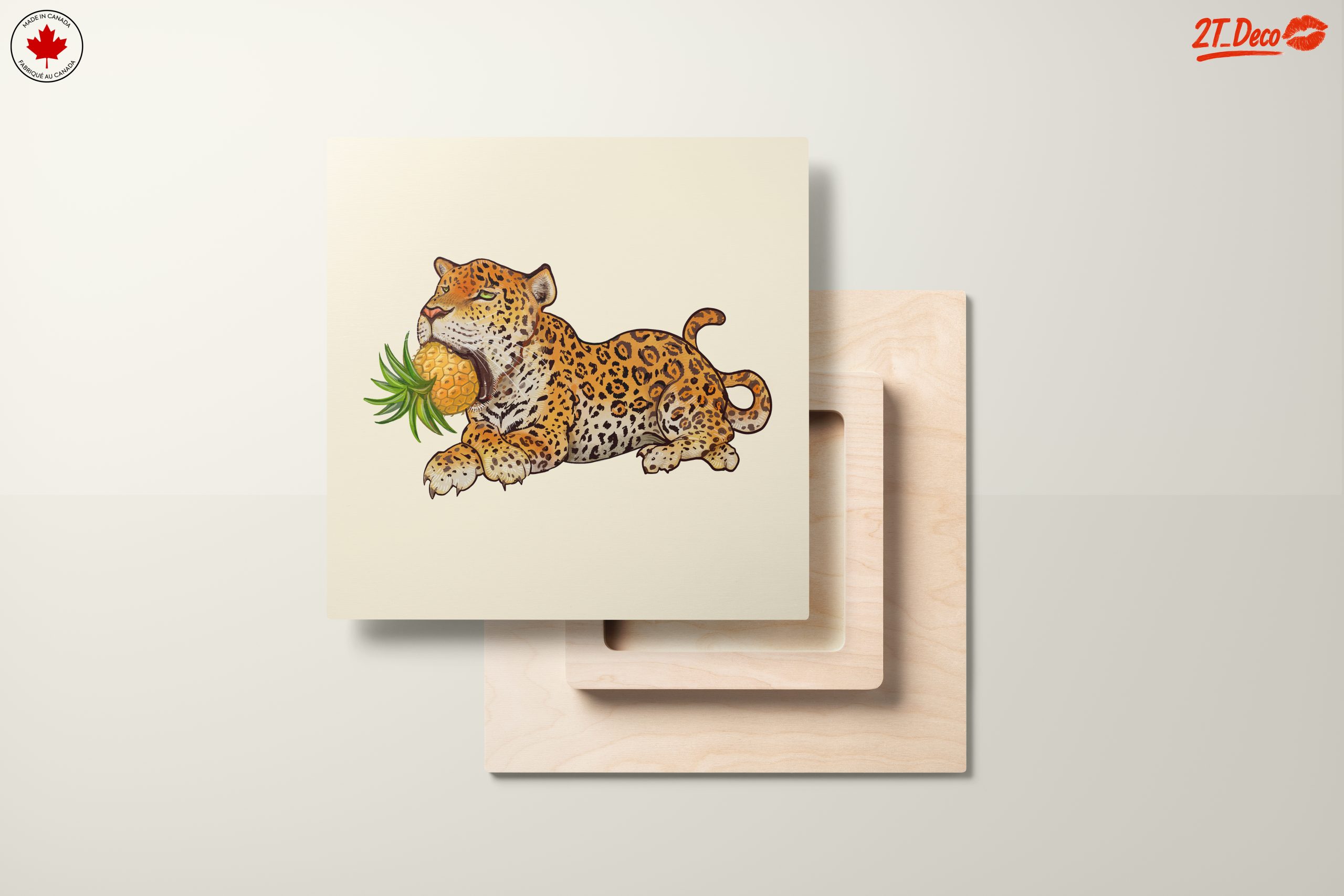 Leopard With Pineapple Illustration - Image 11