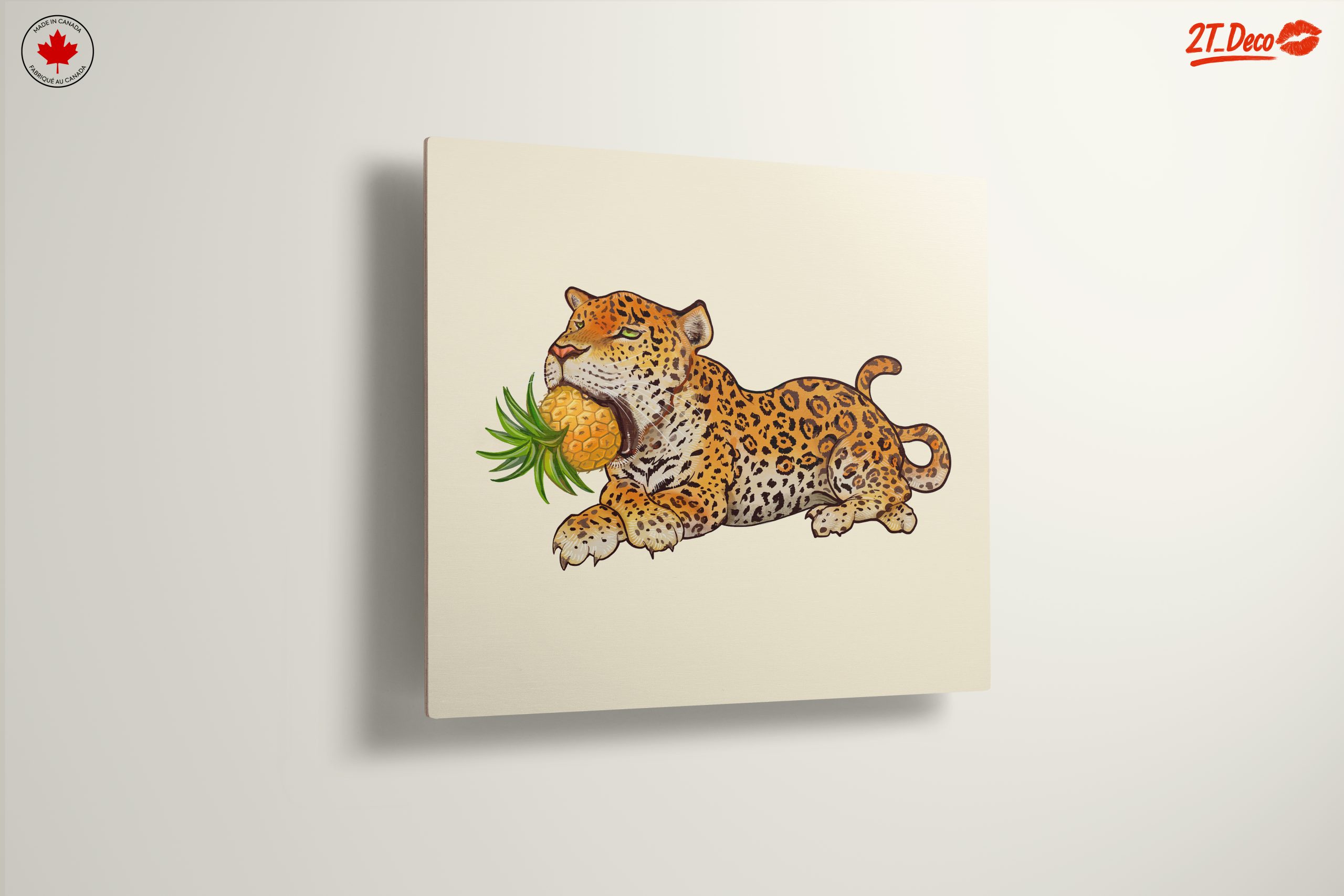 Leopard With Pineapple Illustration - Image 13