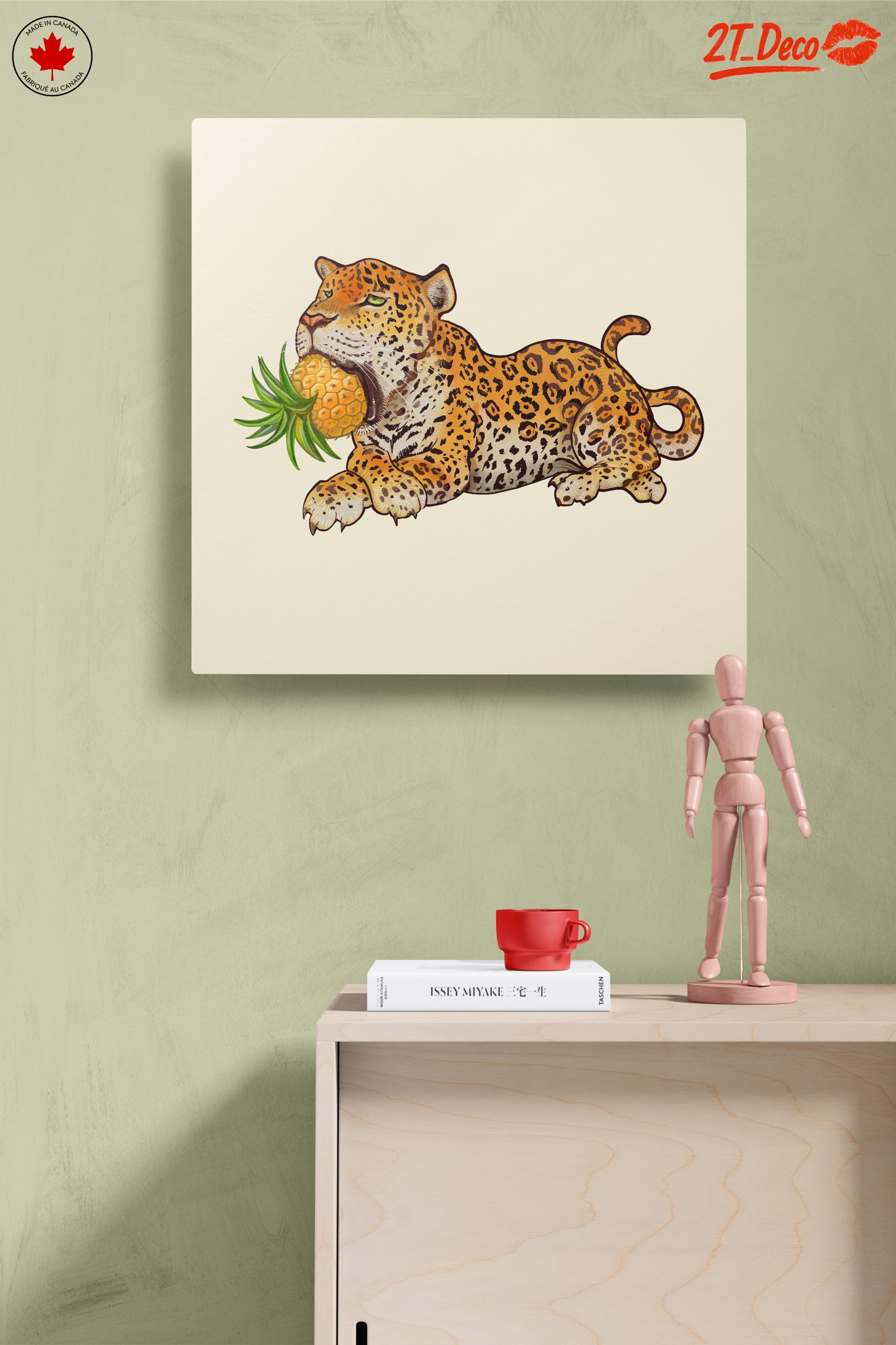 Leopard With Pineapple Illustration - Image 14