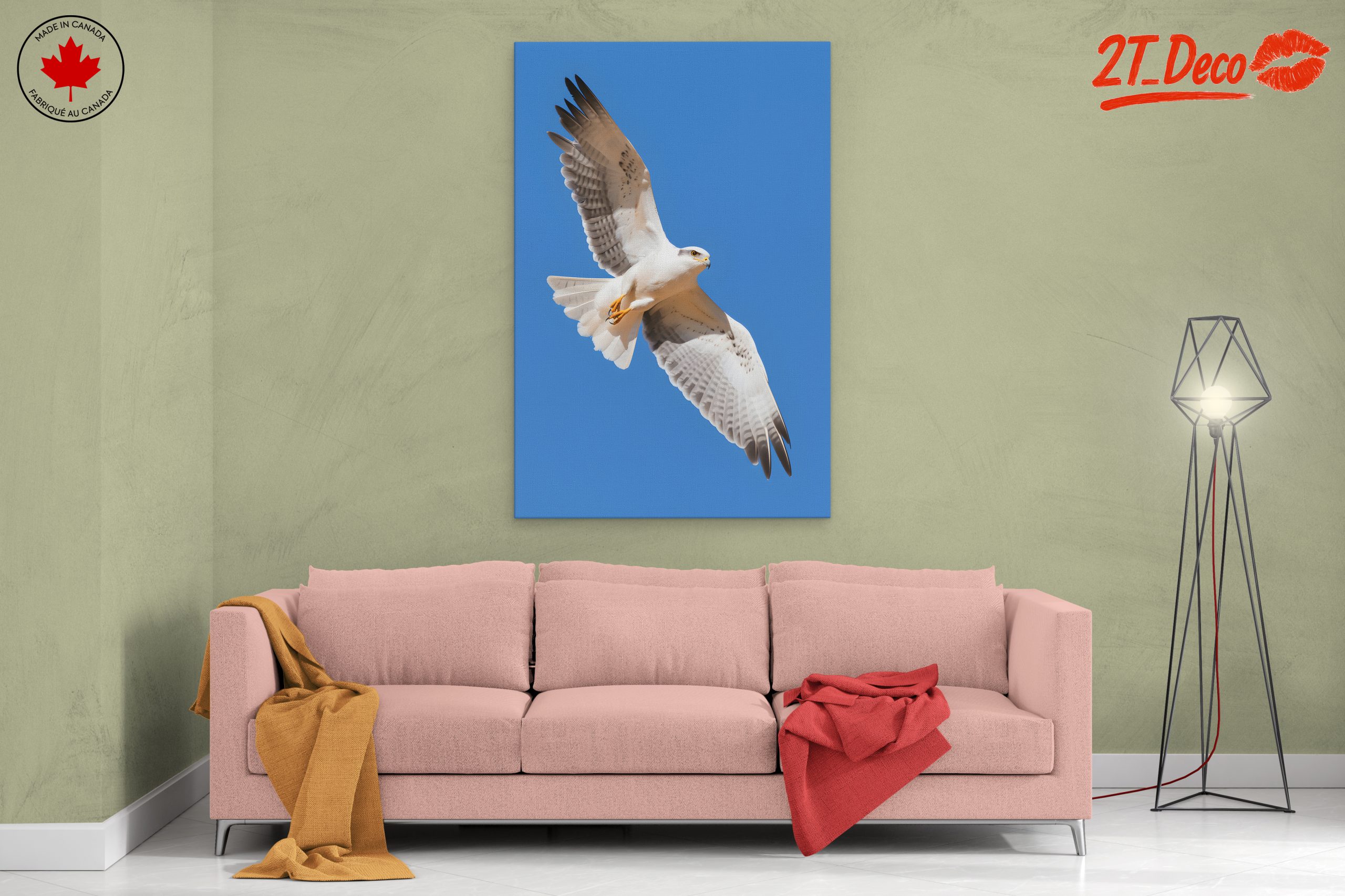 Majestic Eagle in Flight Wall Art 3 - Image 2