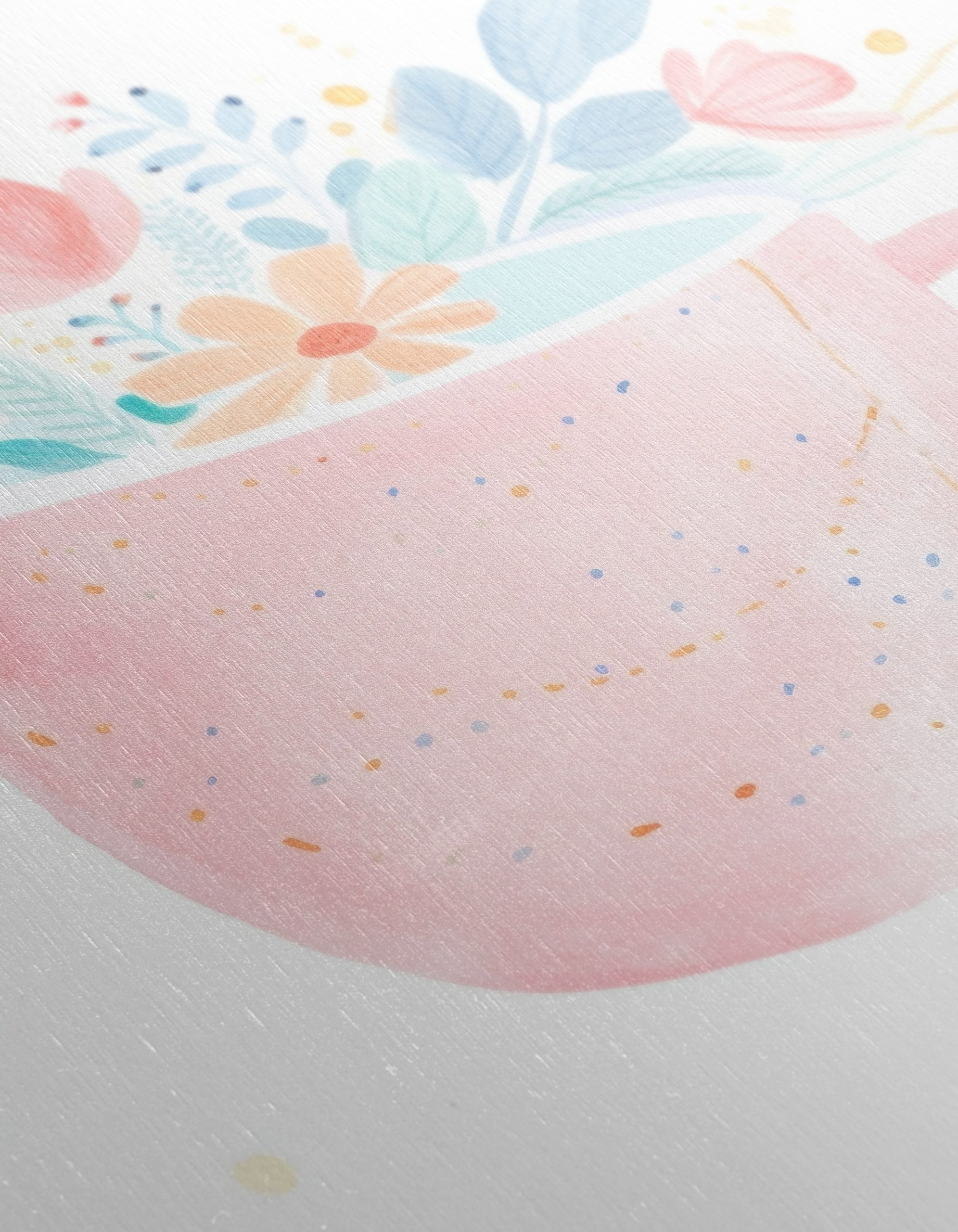 Stylized Botanical Art in Pink Cup - Image 12