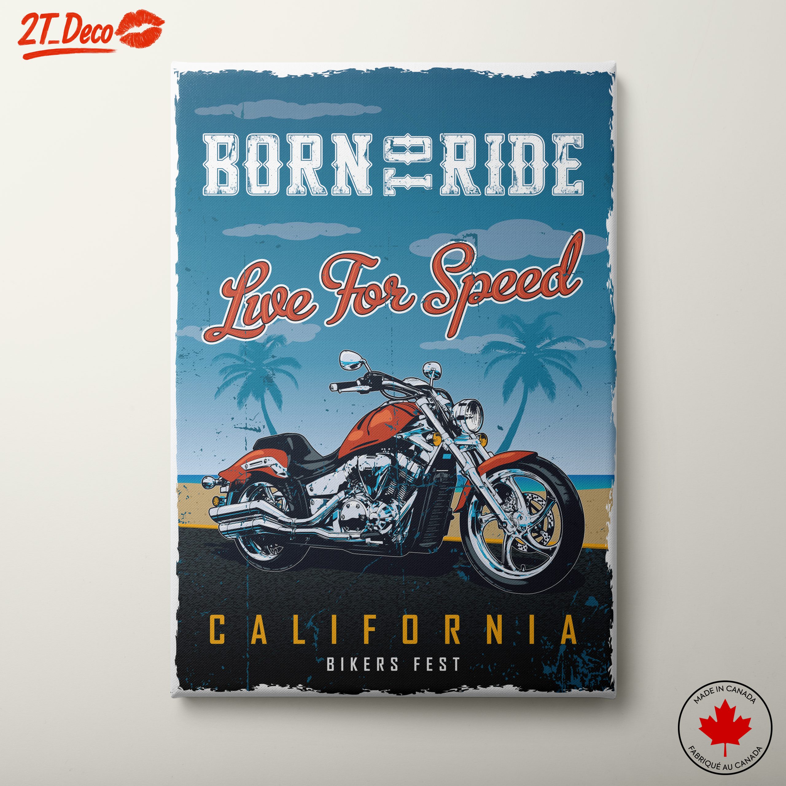 Born to Ride Motorcycle Art