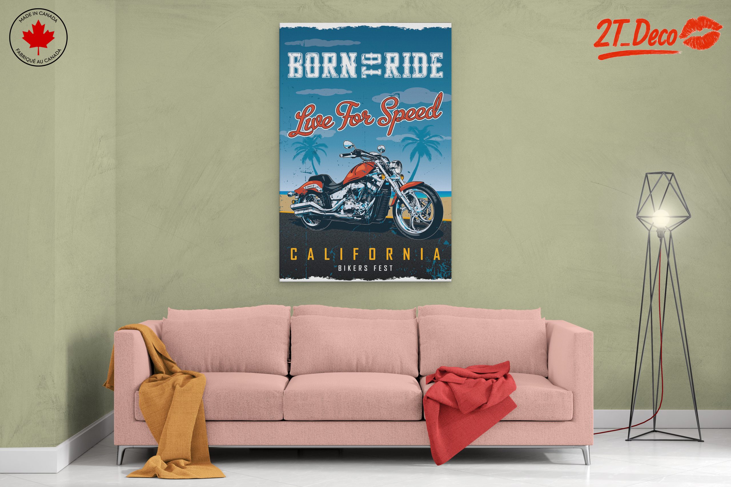 Born to Ride Motorcycle Art - Image 2