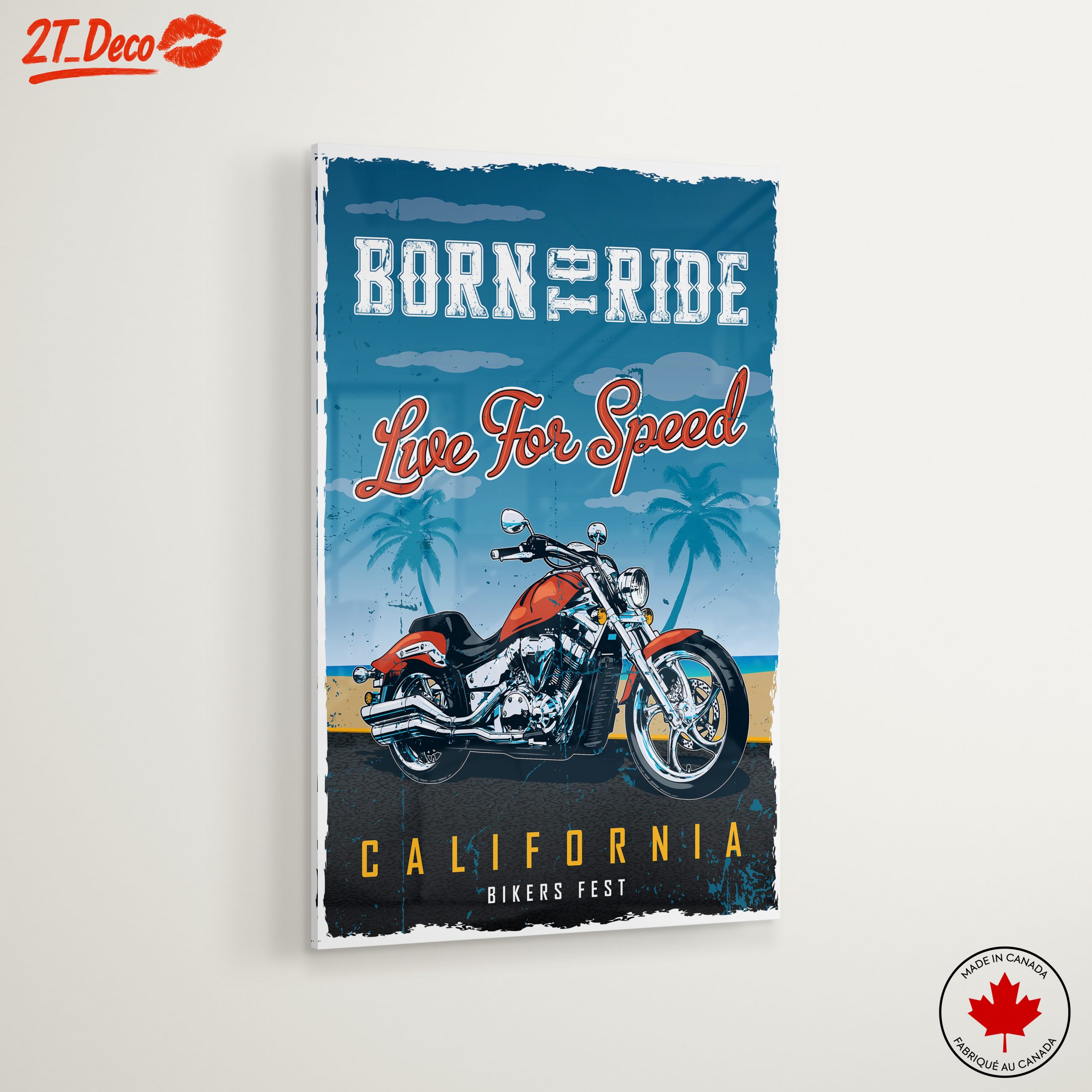 Born to Ride Motorcycle Art - Image 6