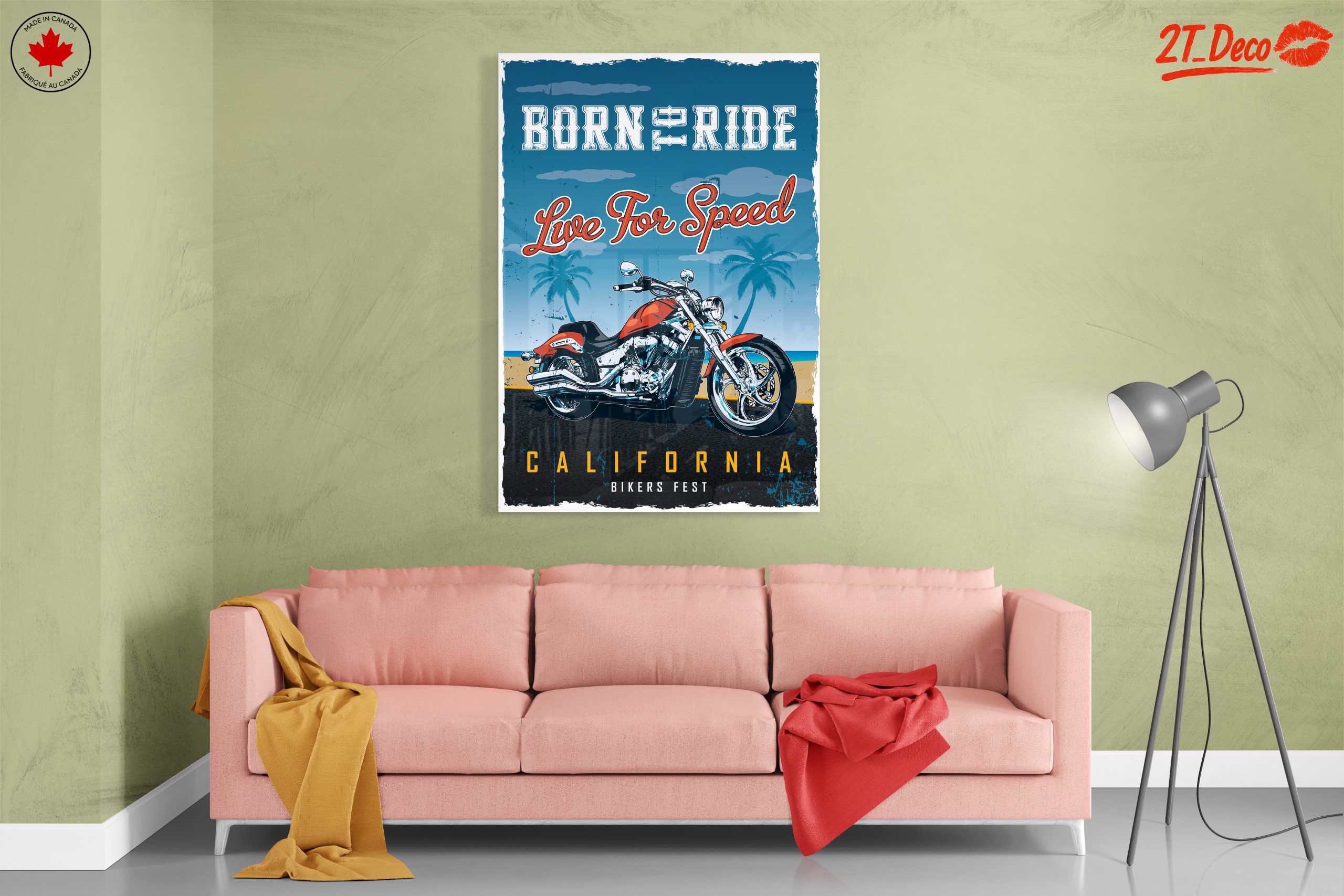 Born to Ride Motorcycle Art - Image 7