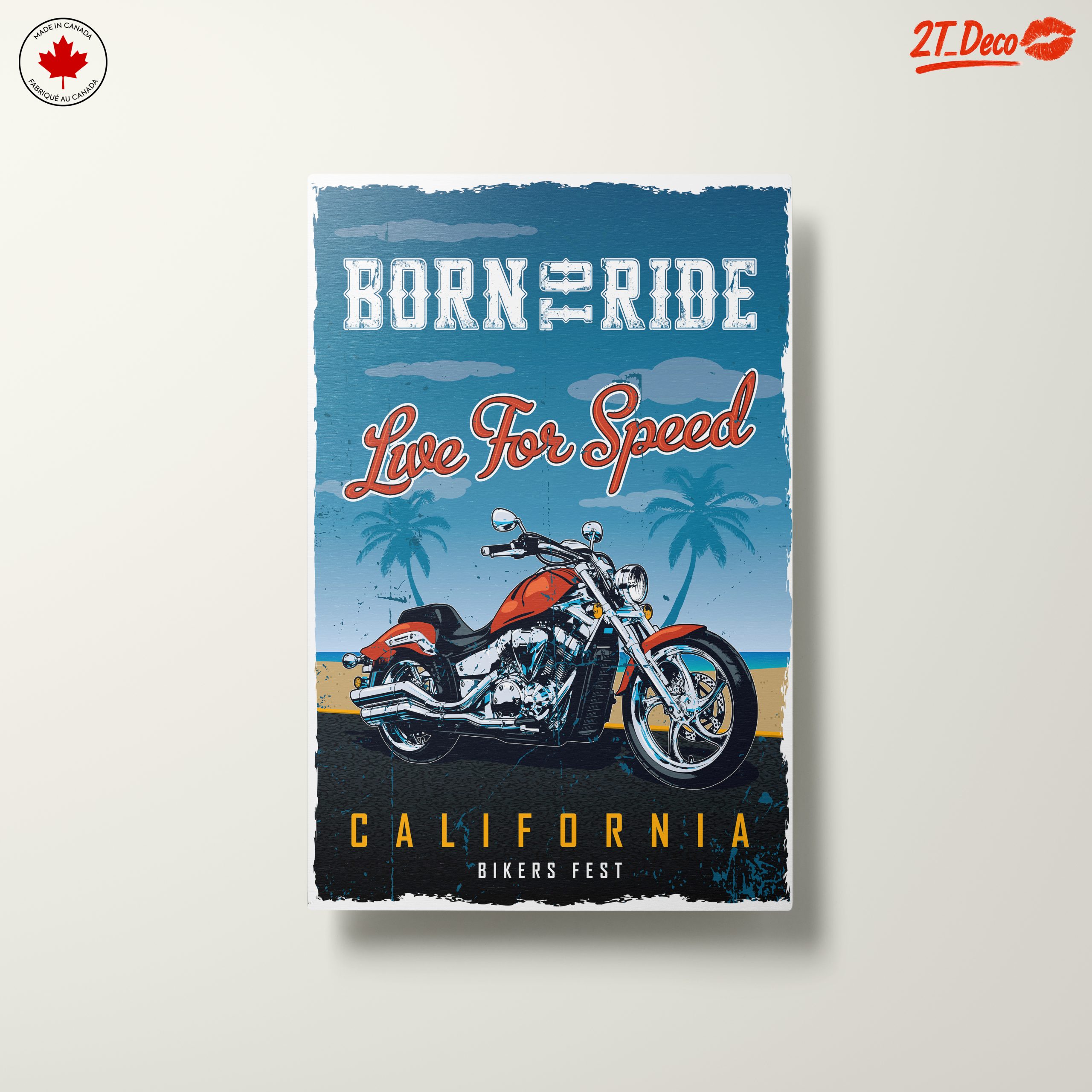 Born to Ride Motorcycle Art - Image 10