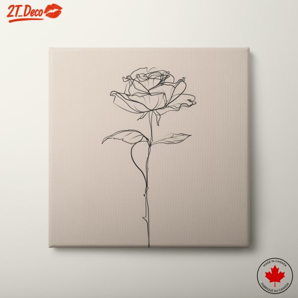 Elegant Minimalist Rose Illustration