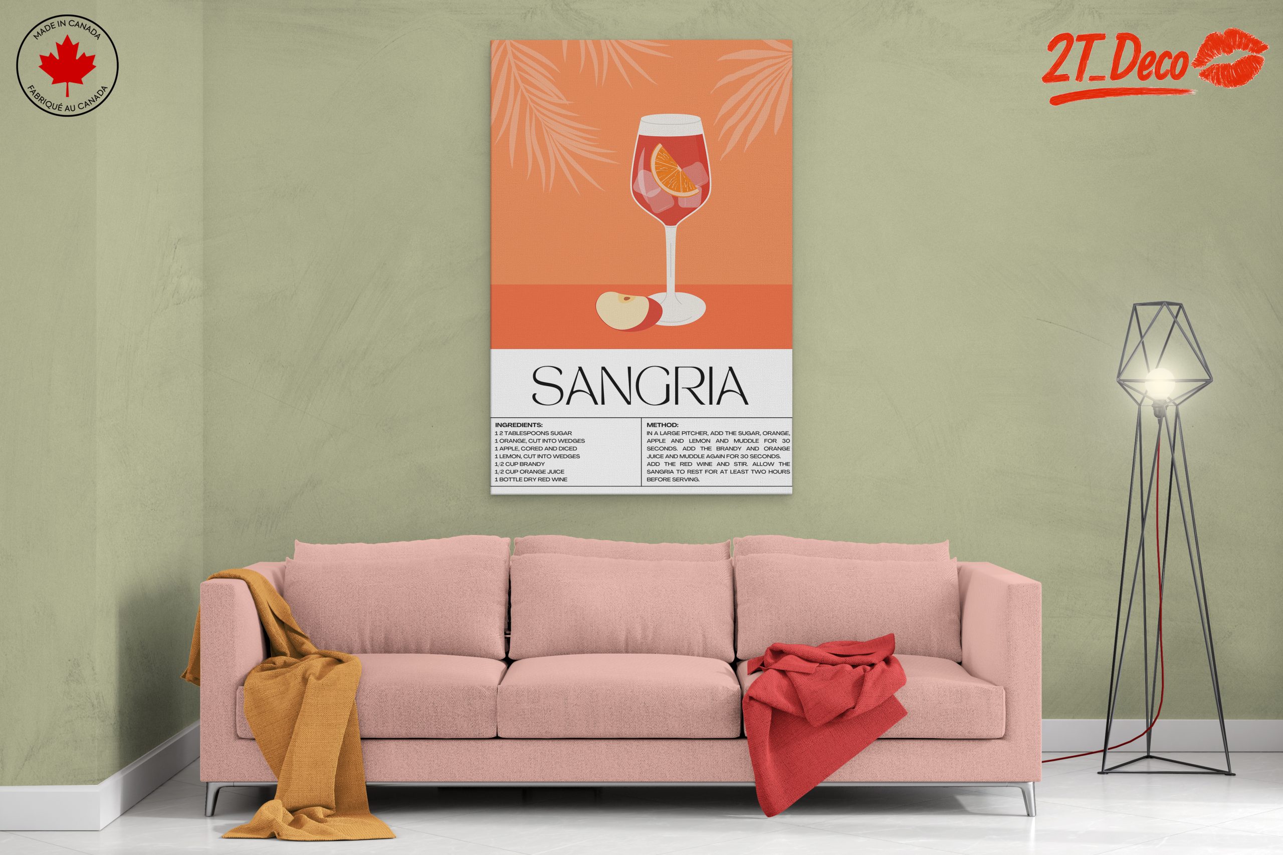 Sangria Artwork Featuring Refreshing Beverage - Image 2