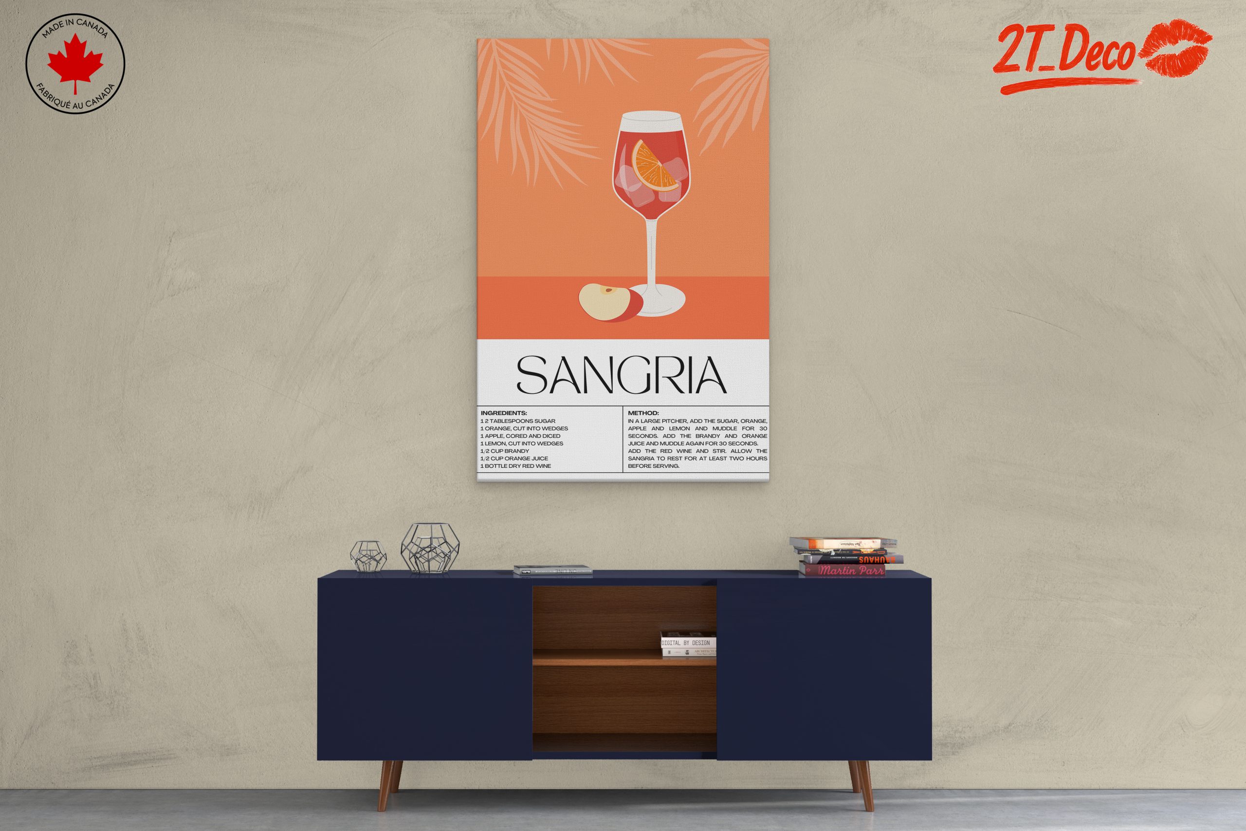 Sangria Artwork Featuring Refreshing Beverage - Image 3