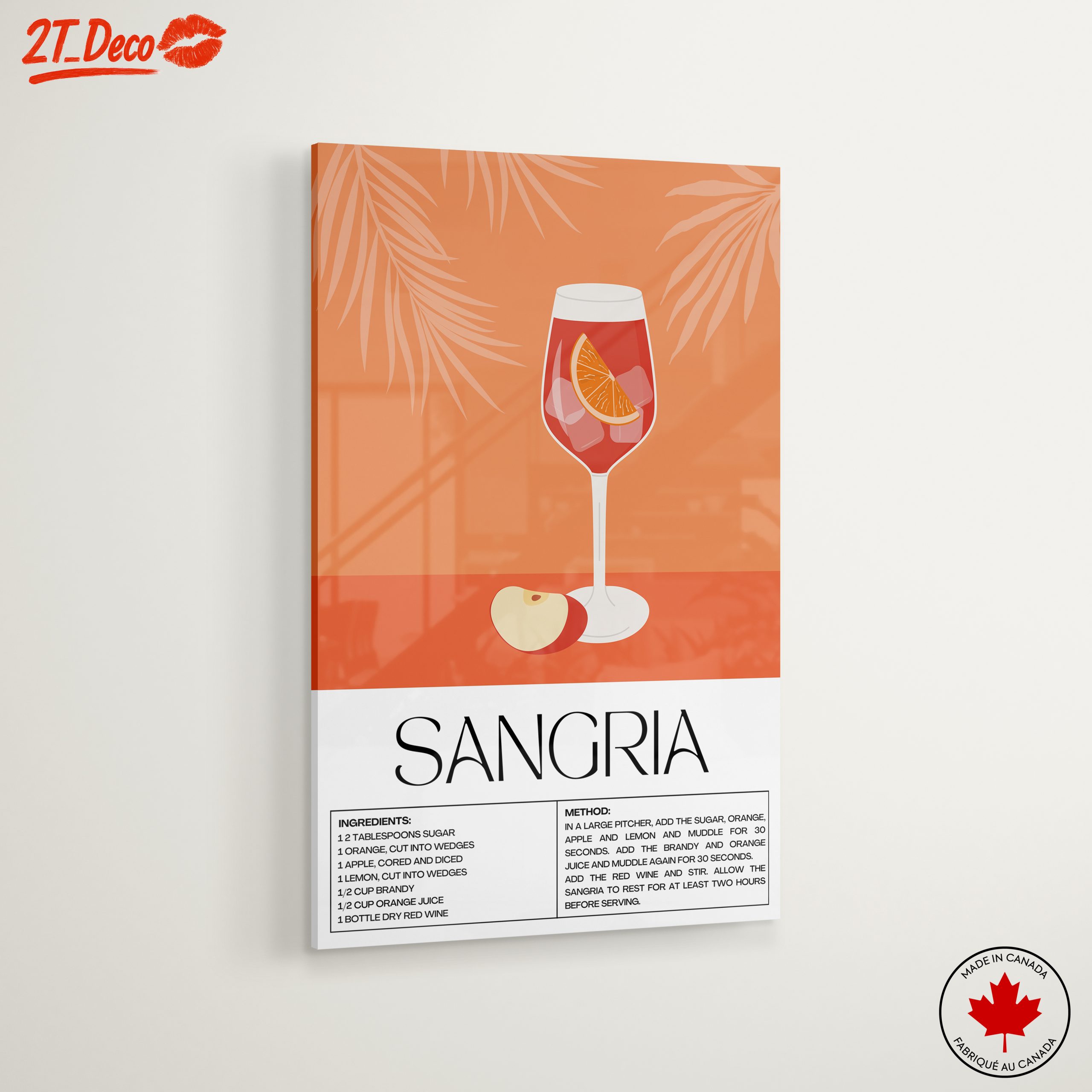 Sangria Artwork Featuring Refreshing Beverage - Image 6