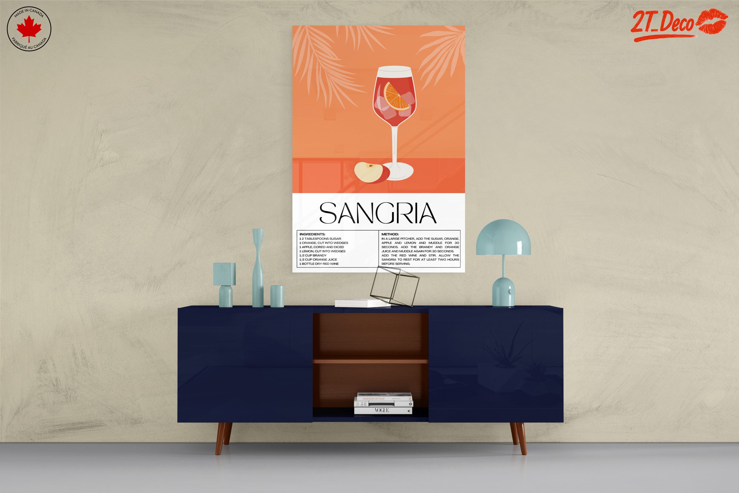 Sangria Artwork Featuring Refreshing Beverage - Image 8