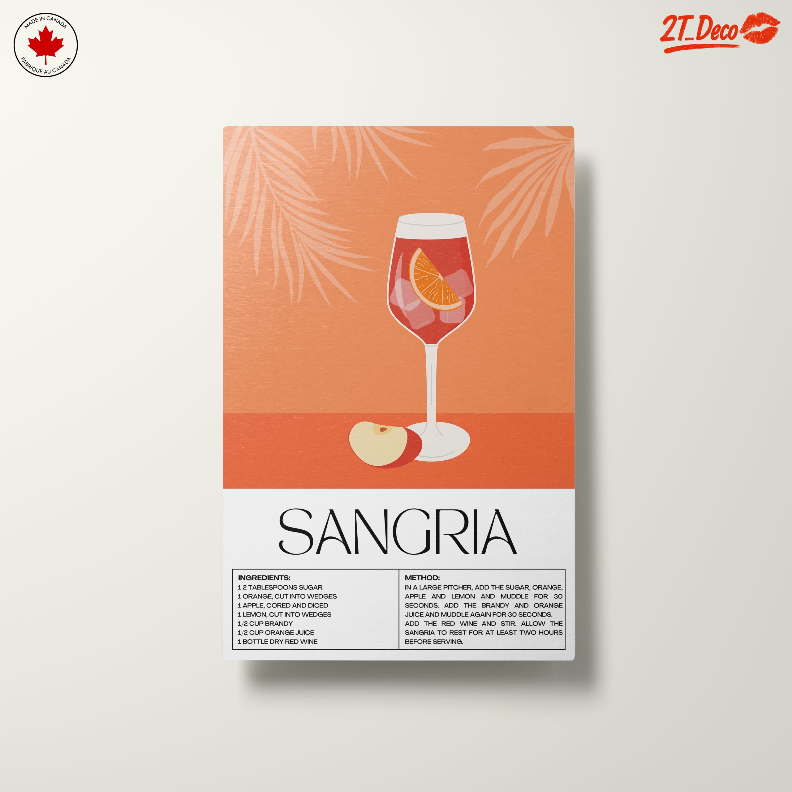 Sangria Artwork Featuring Refreshing Beverage - Image 10