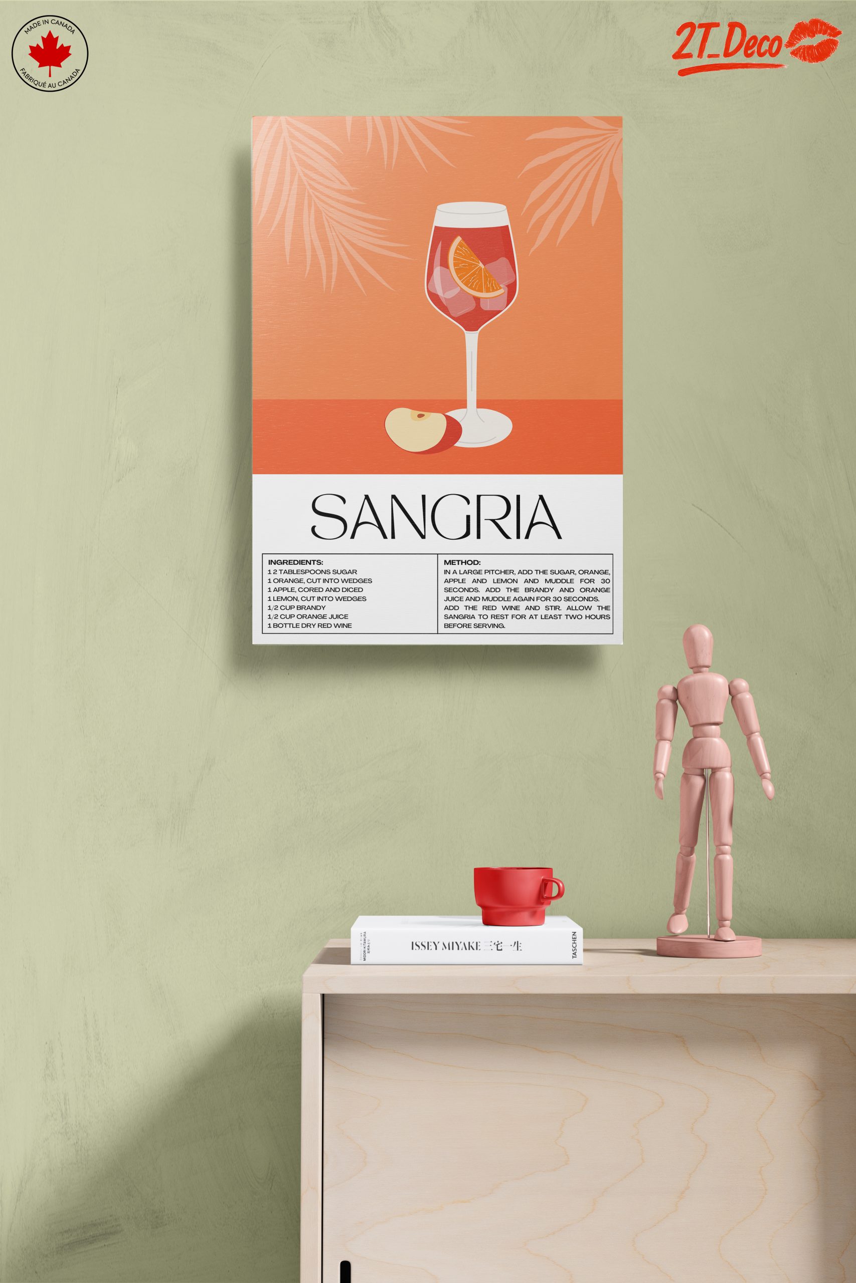 Sangria Artwork Featuring Refreshing Beverage - Image 14