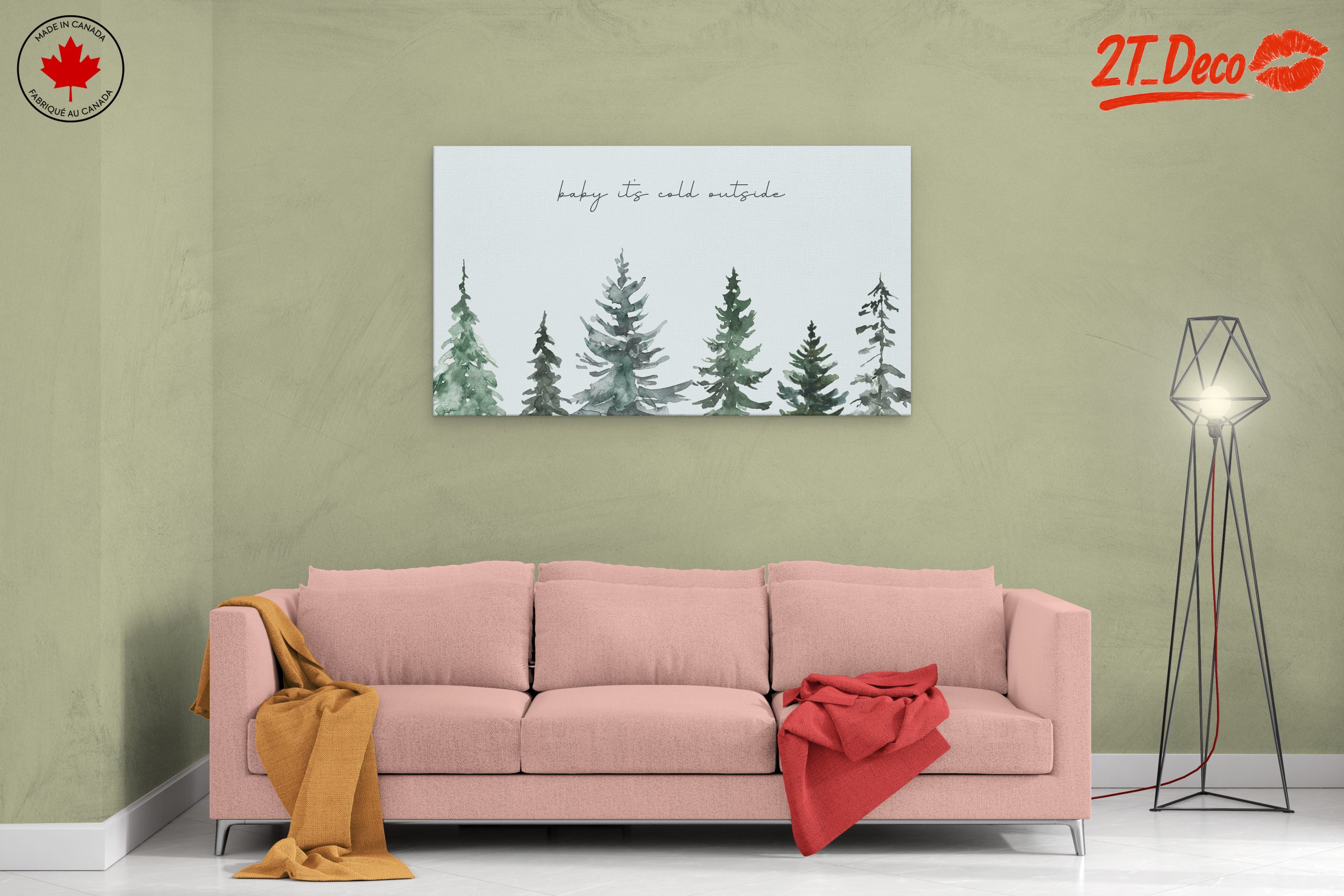 Baby It's Cold Outside with Evergreen Trees - Image 2