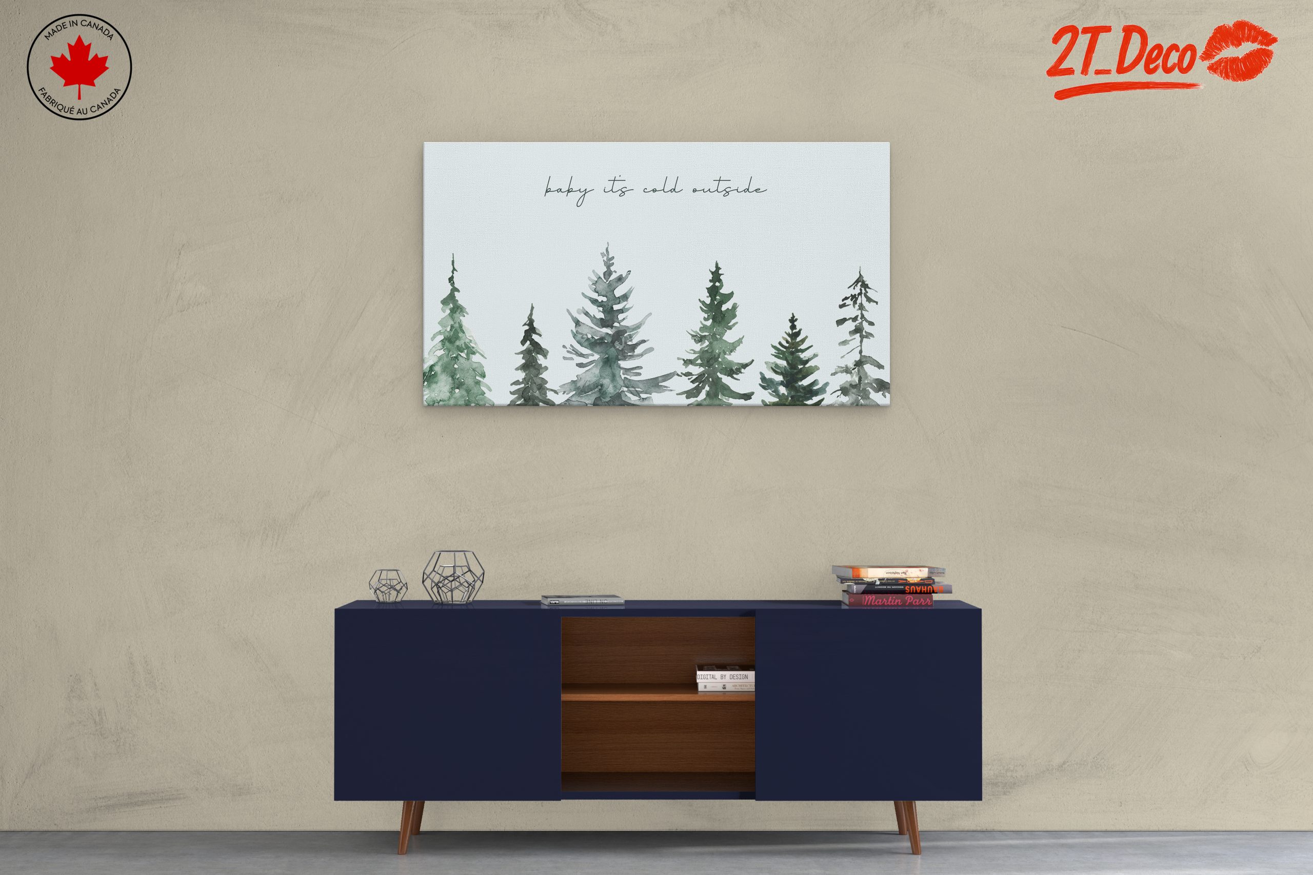 Baby It's Cold Outside with Evergreen Trees - Image 3