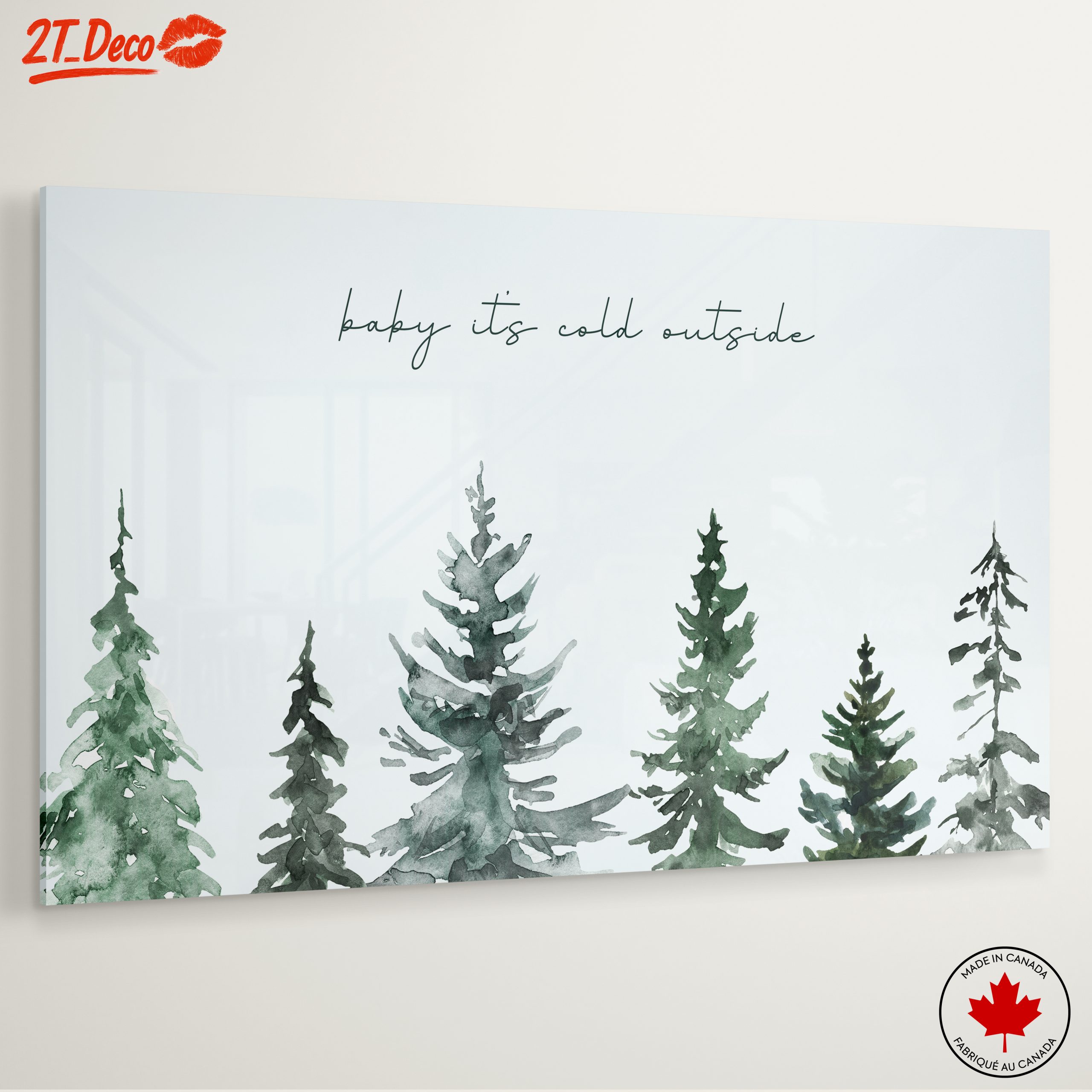 Baby It's Cold Outside with Evergreen Trees - Image 6