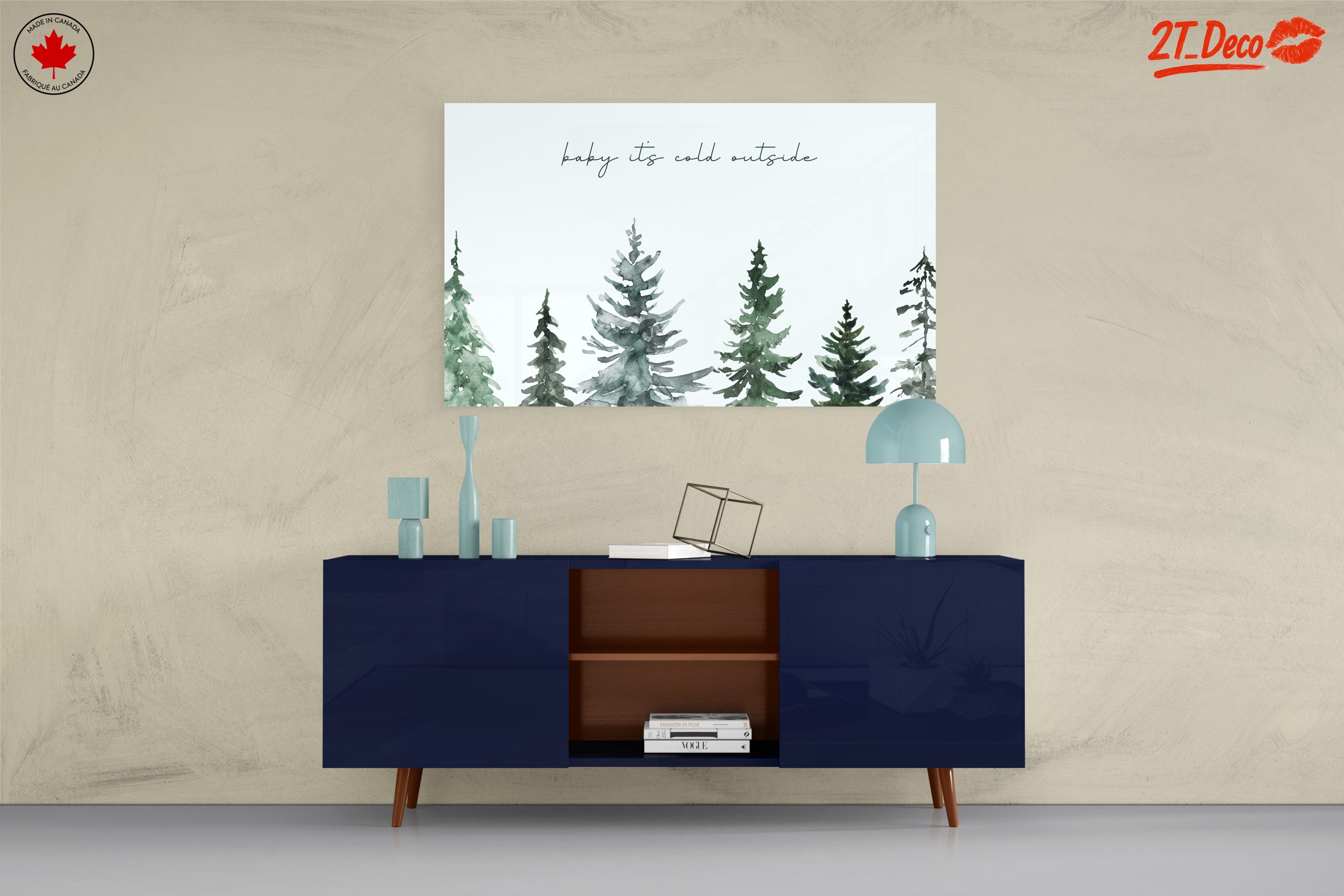 Baby It's Cold Outside with Evergreen Trees - Image 8