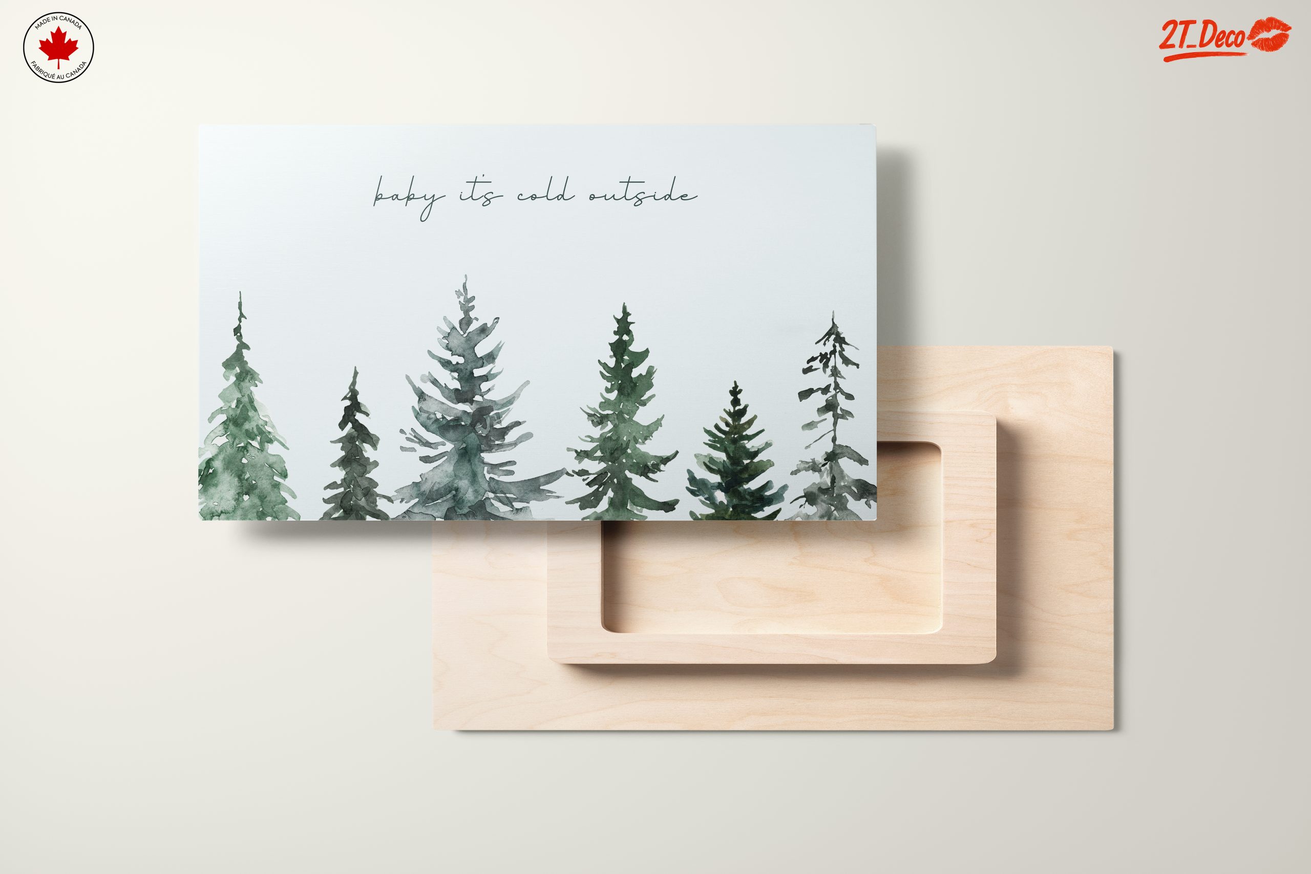 Baby It's Cold Outside with Evergreen Trees - Image 11