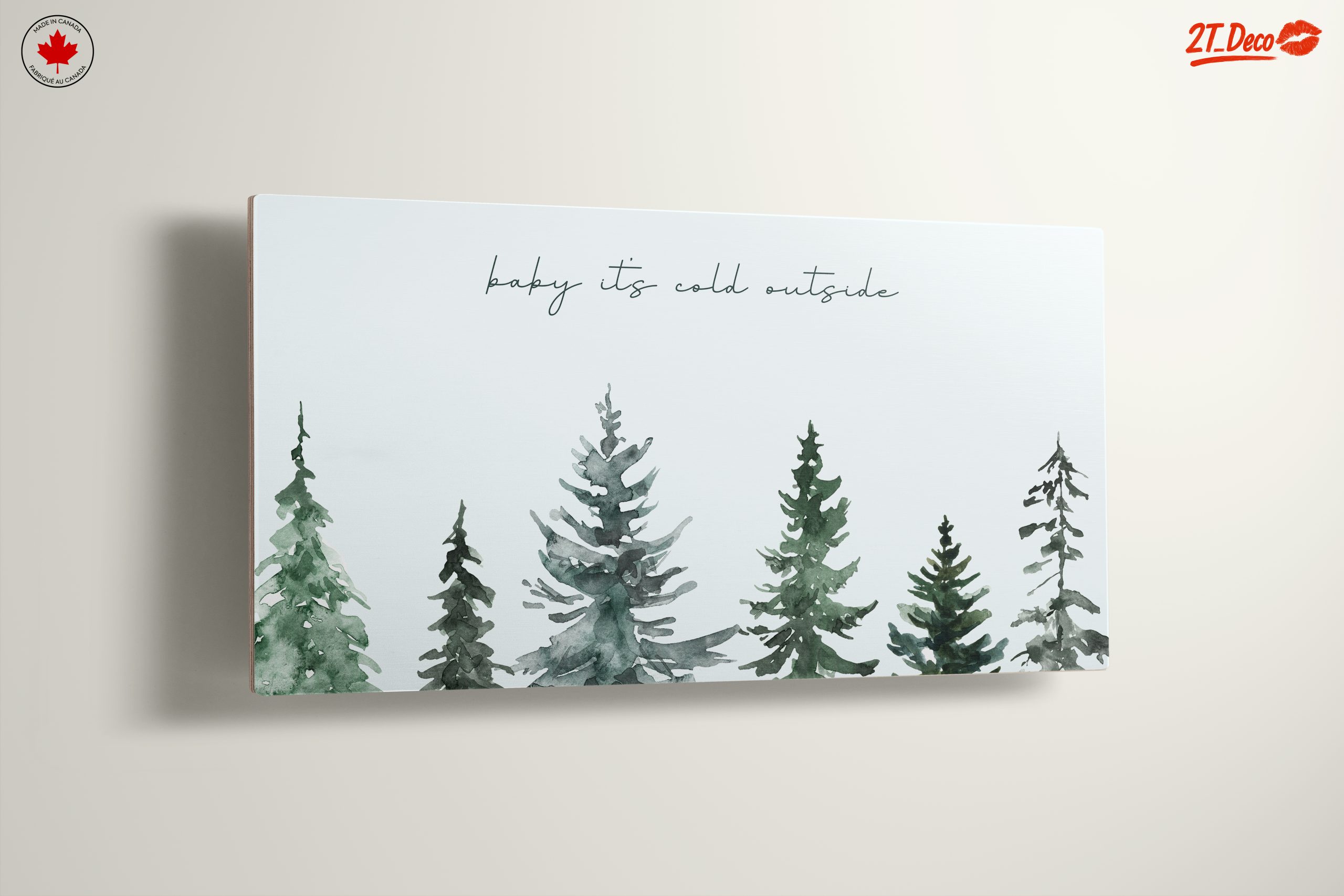 Baby It's Cold Outside with Evergreen Trees - Image 13