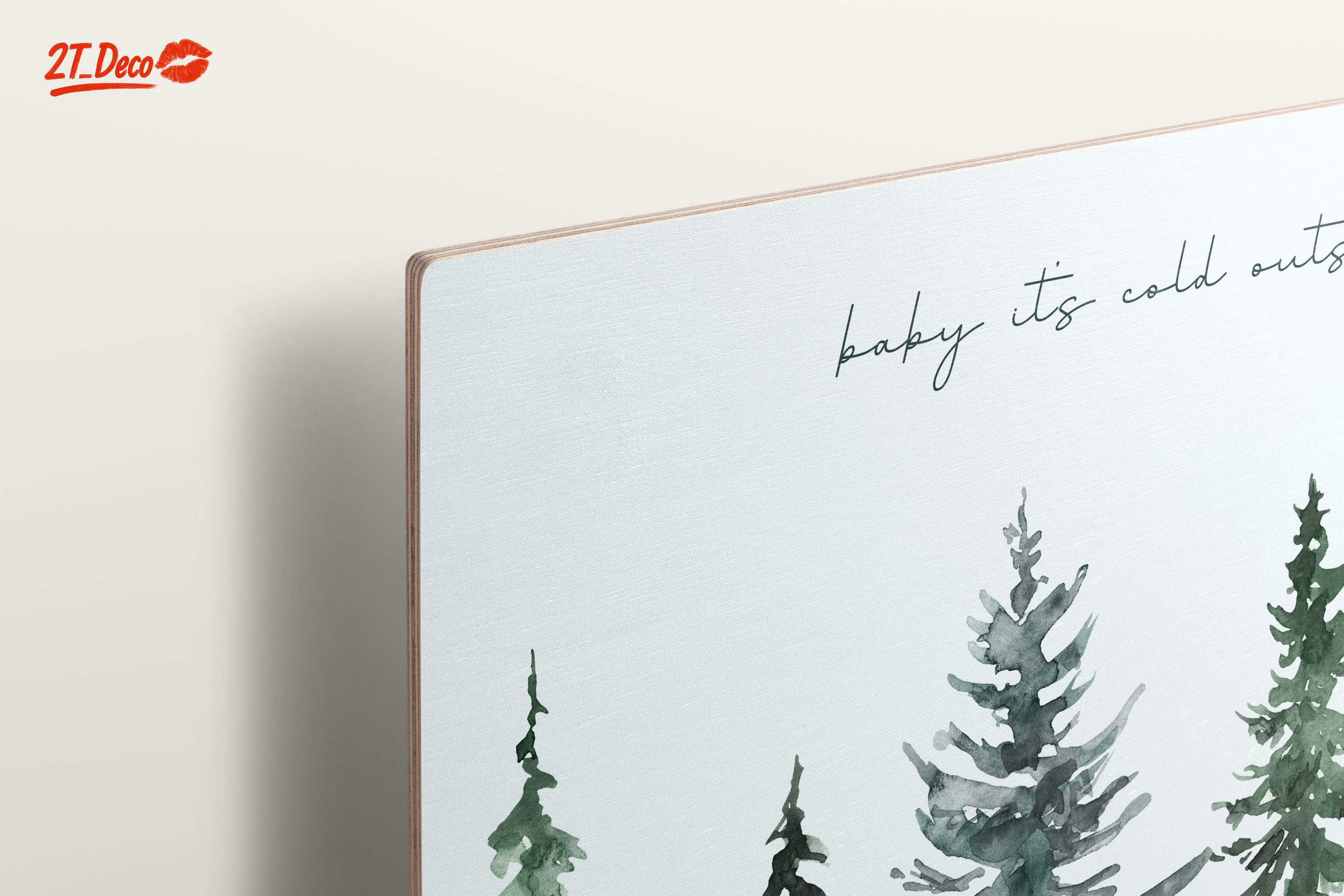 Baby It's Cold Outside with Evergreen Trees - Image 15