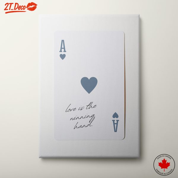 Ace of Hearts Card with Love Message